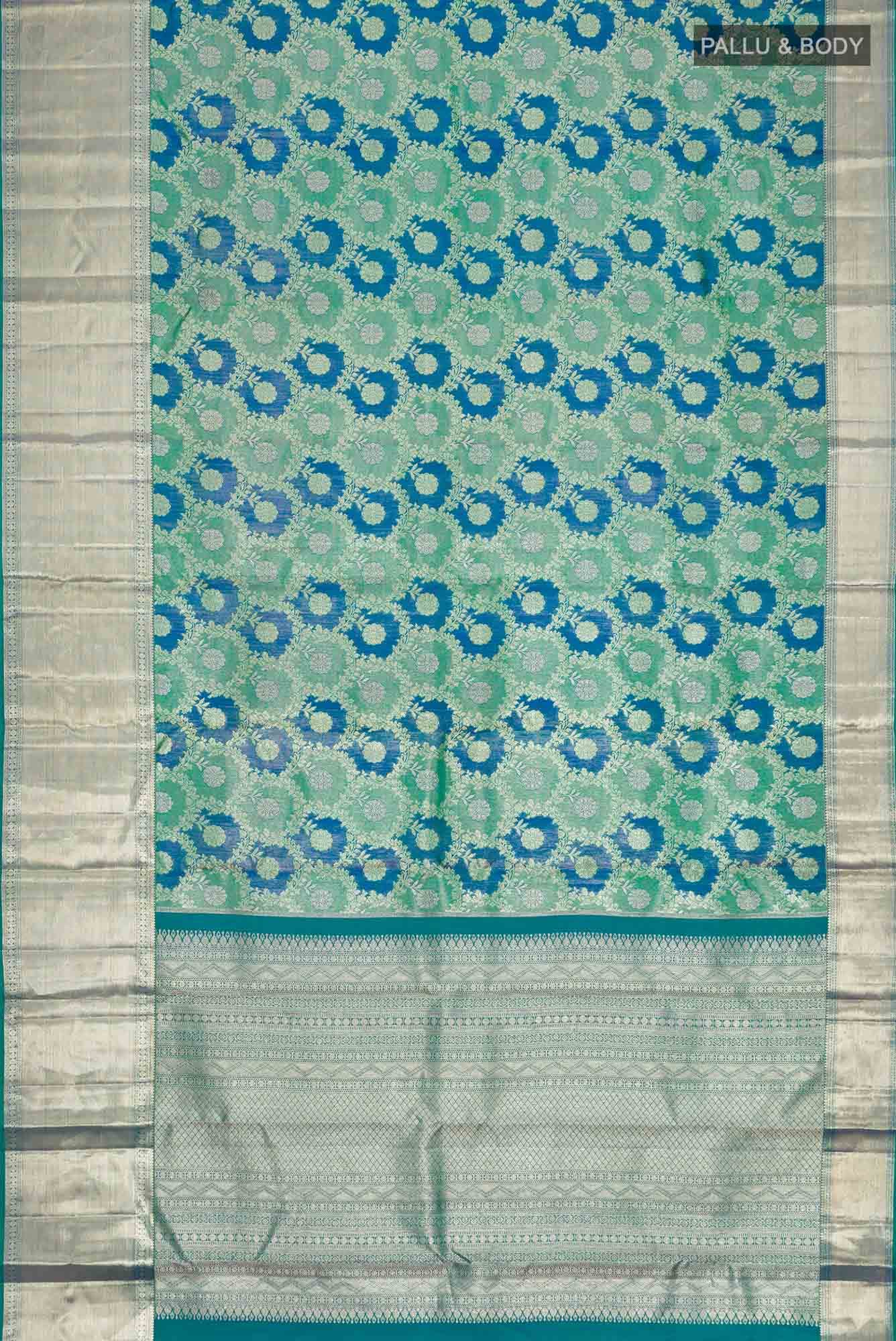 Blue Kanchipuram Silk Saree
