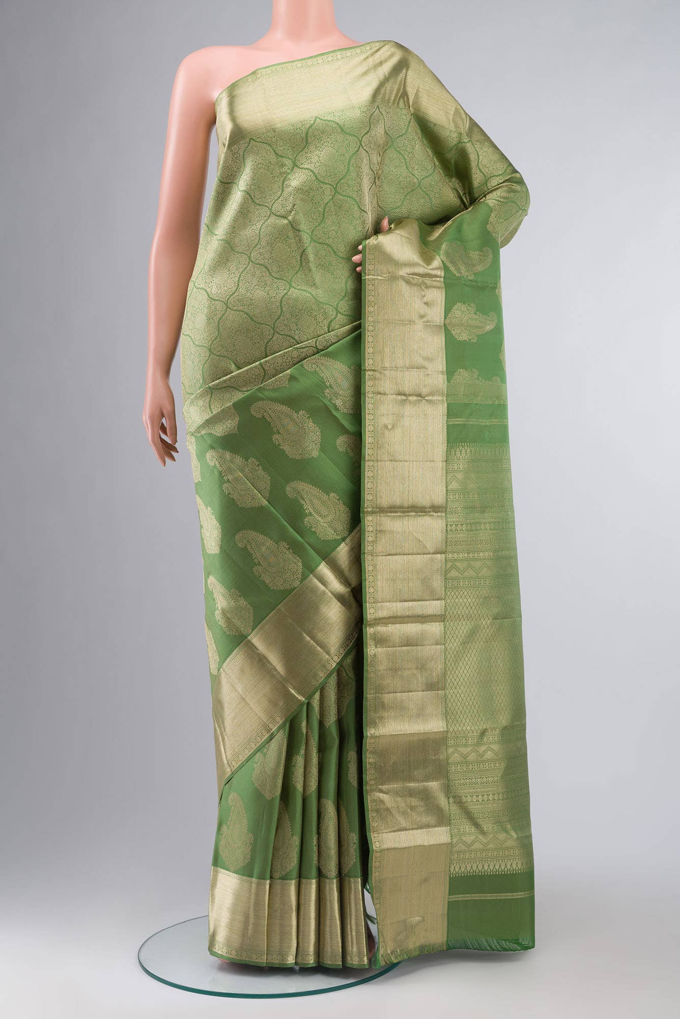 Green Kanchipuram Silk Saree