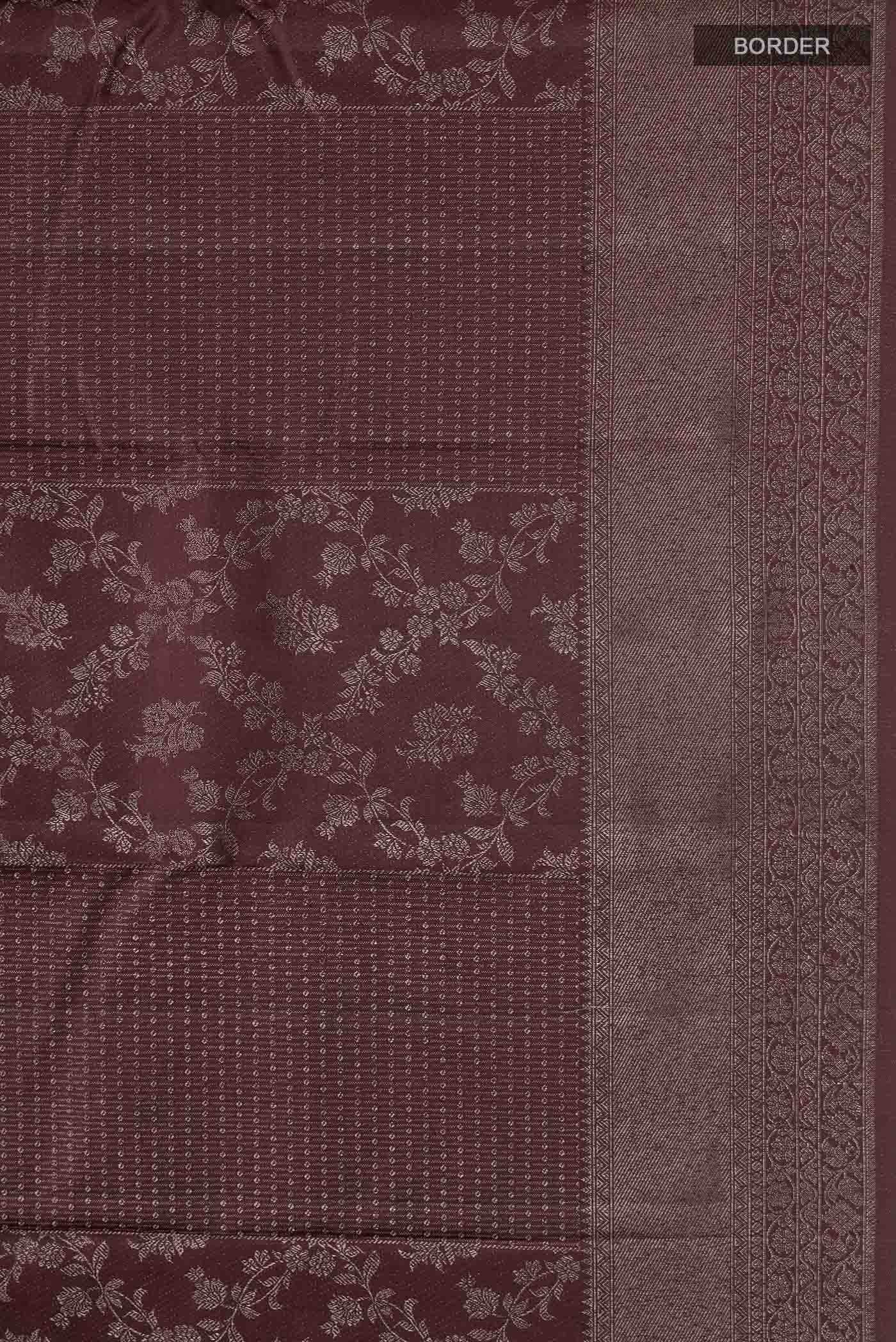 Coffee Brown Kanchipuram Silk Saree