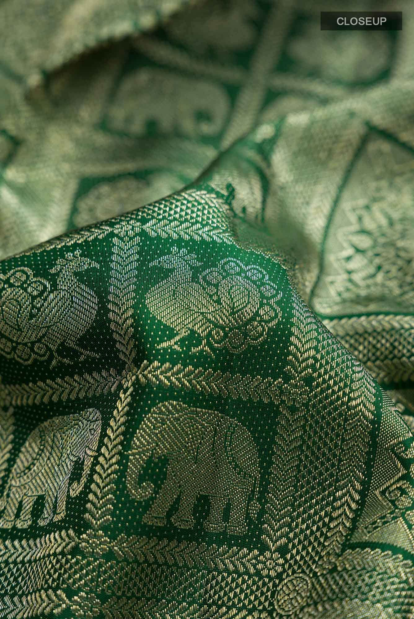Green Kanchipuram Silk Saree