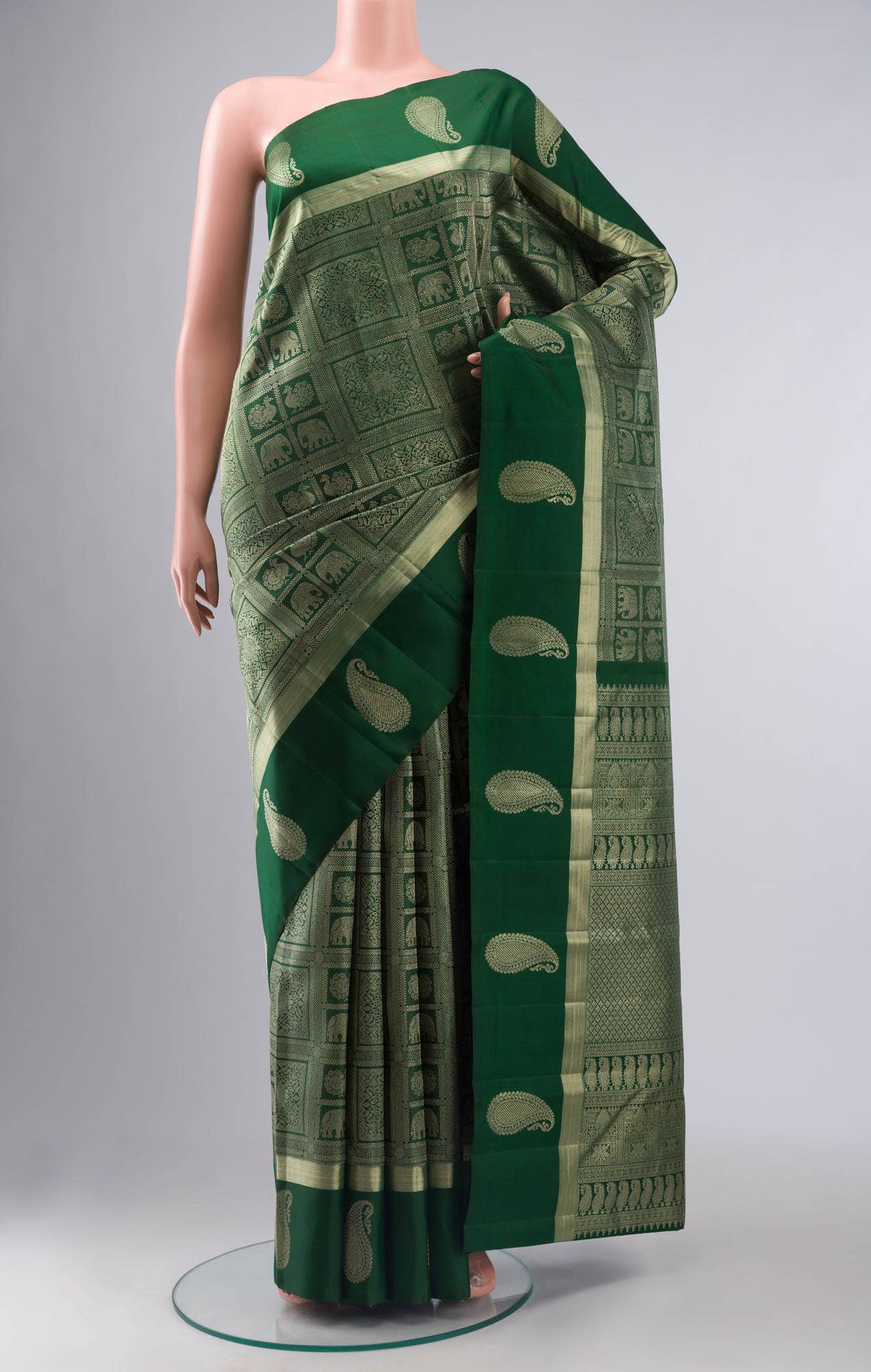 Green Kanchipuram Silk Saree