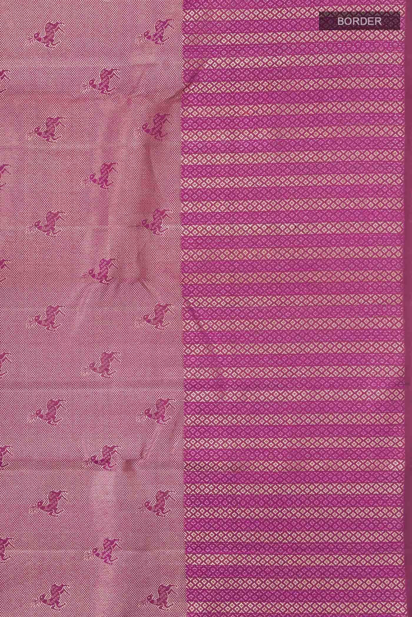 Magenta Kanchipuram Silk Saree