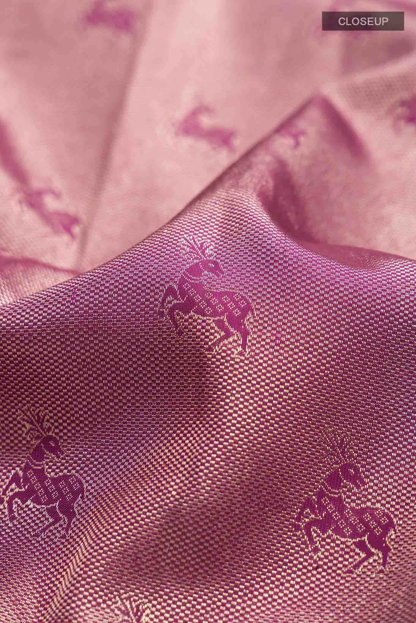 Magenta Kanchipuram Silk Saree