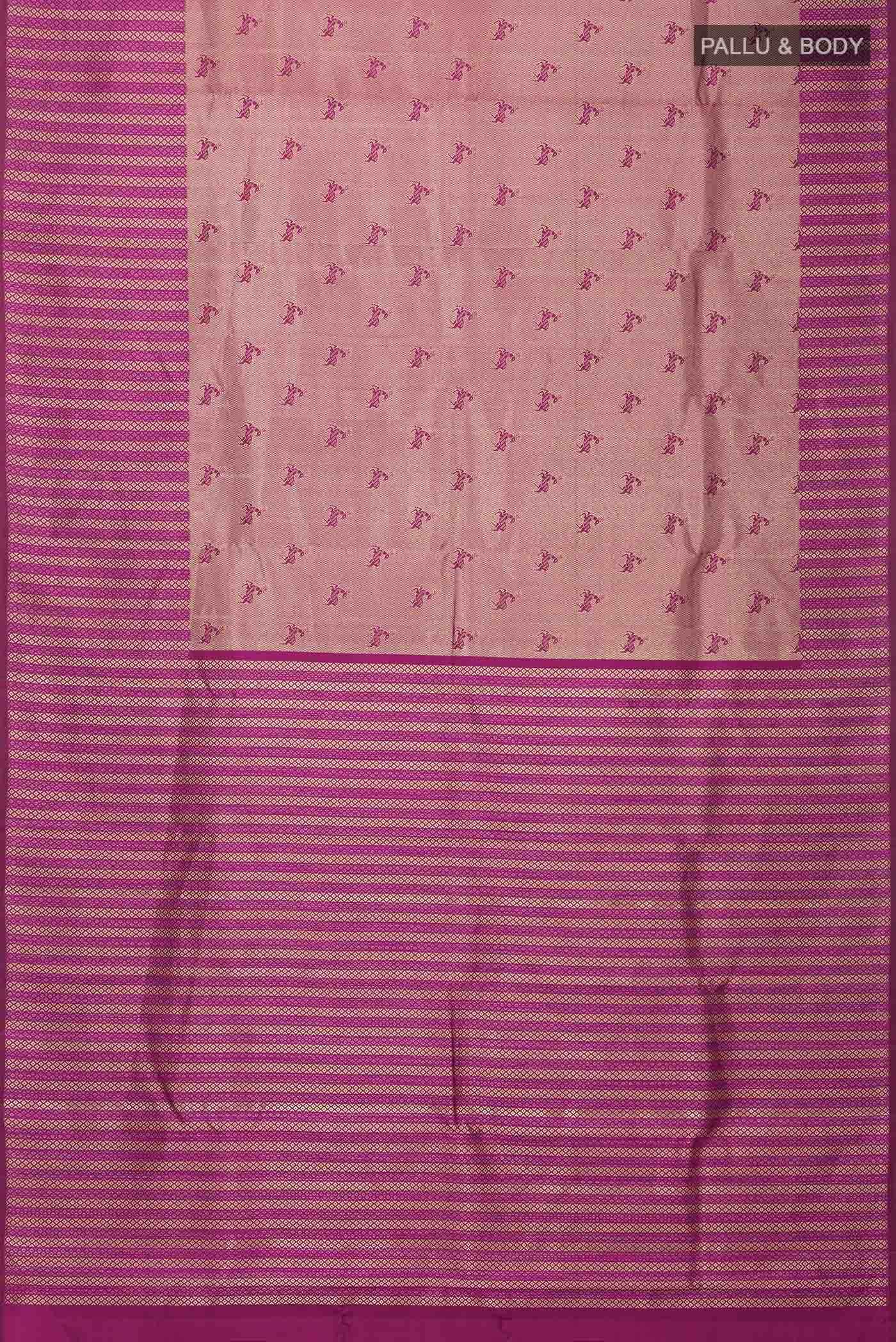 Magenta Kanchipuram Silk Saree