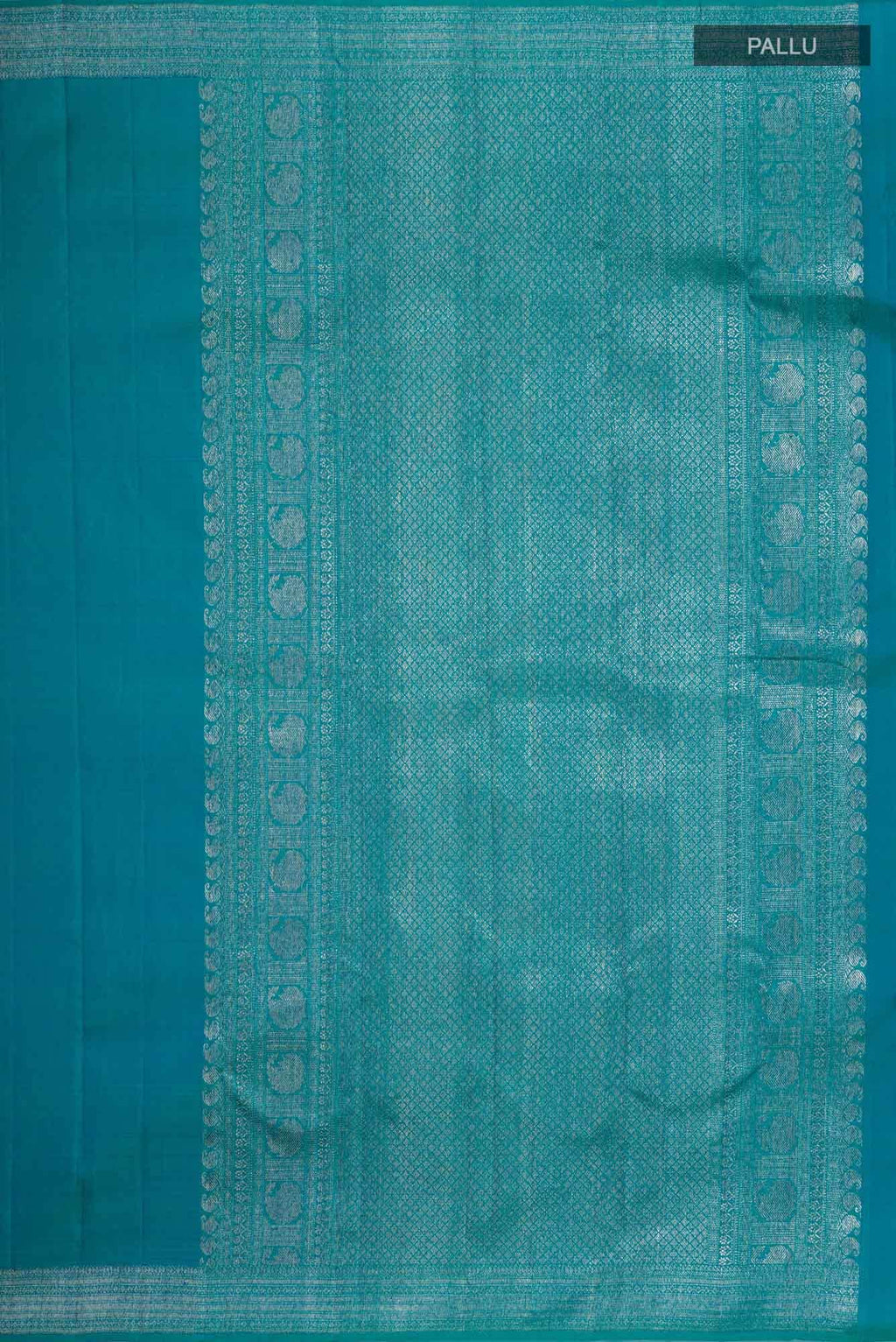 Blue with Green Dual Tone Kanchipuram Silk Saree