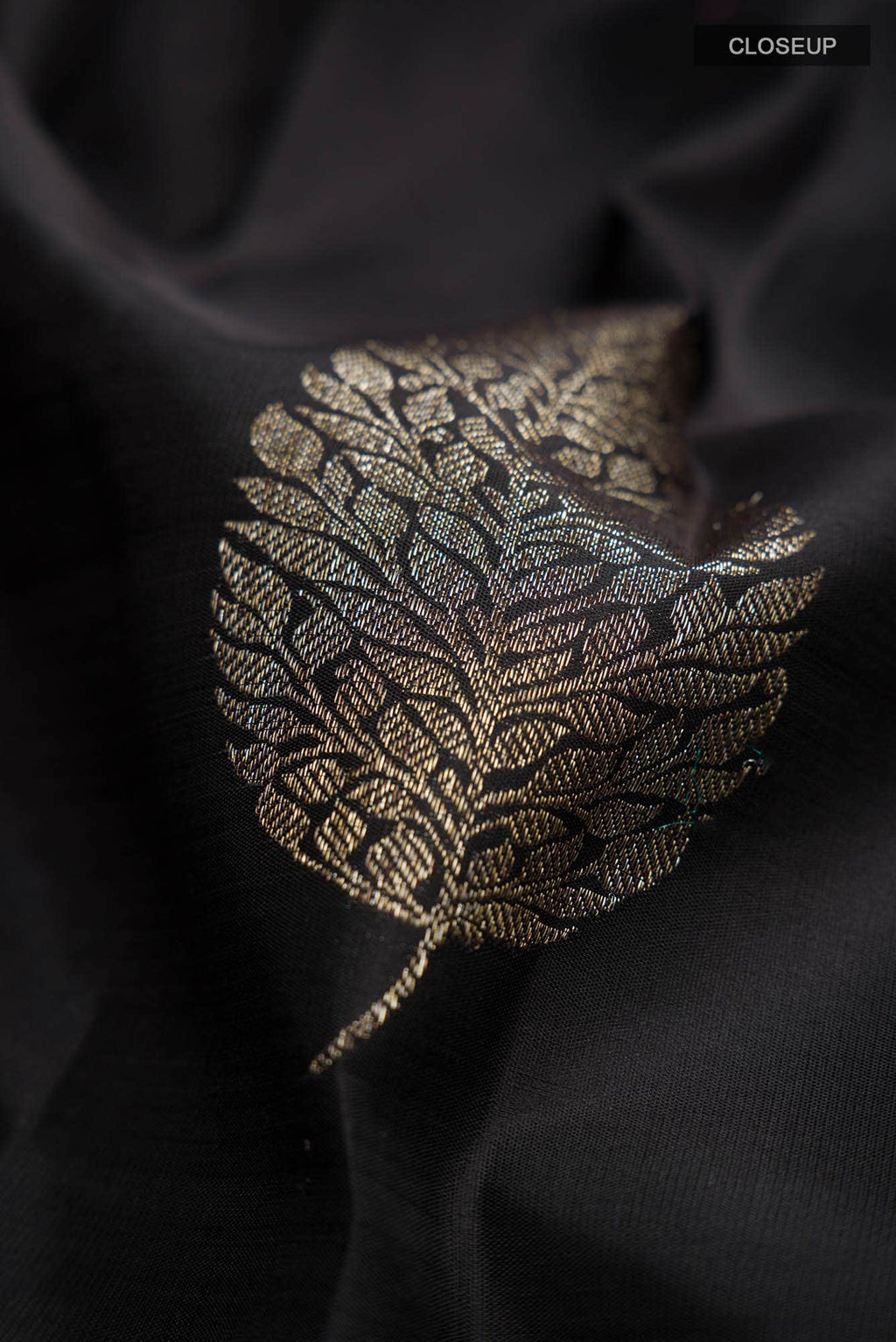 Black Kanchipuram Silk Saree
