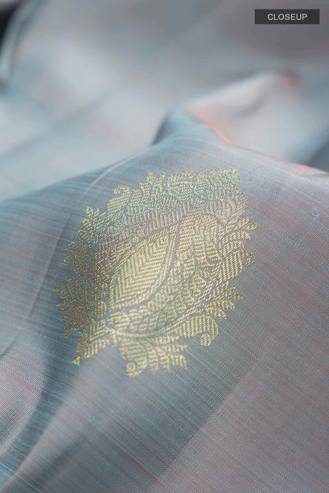 Blue Kanchipuram Silk Saree