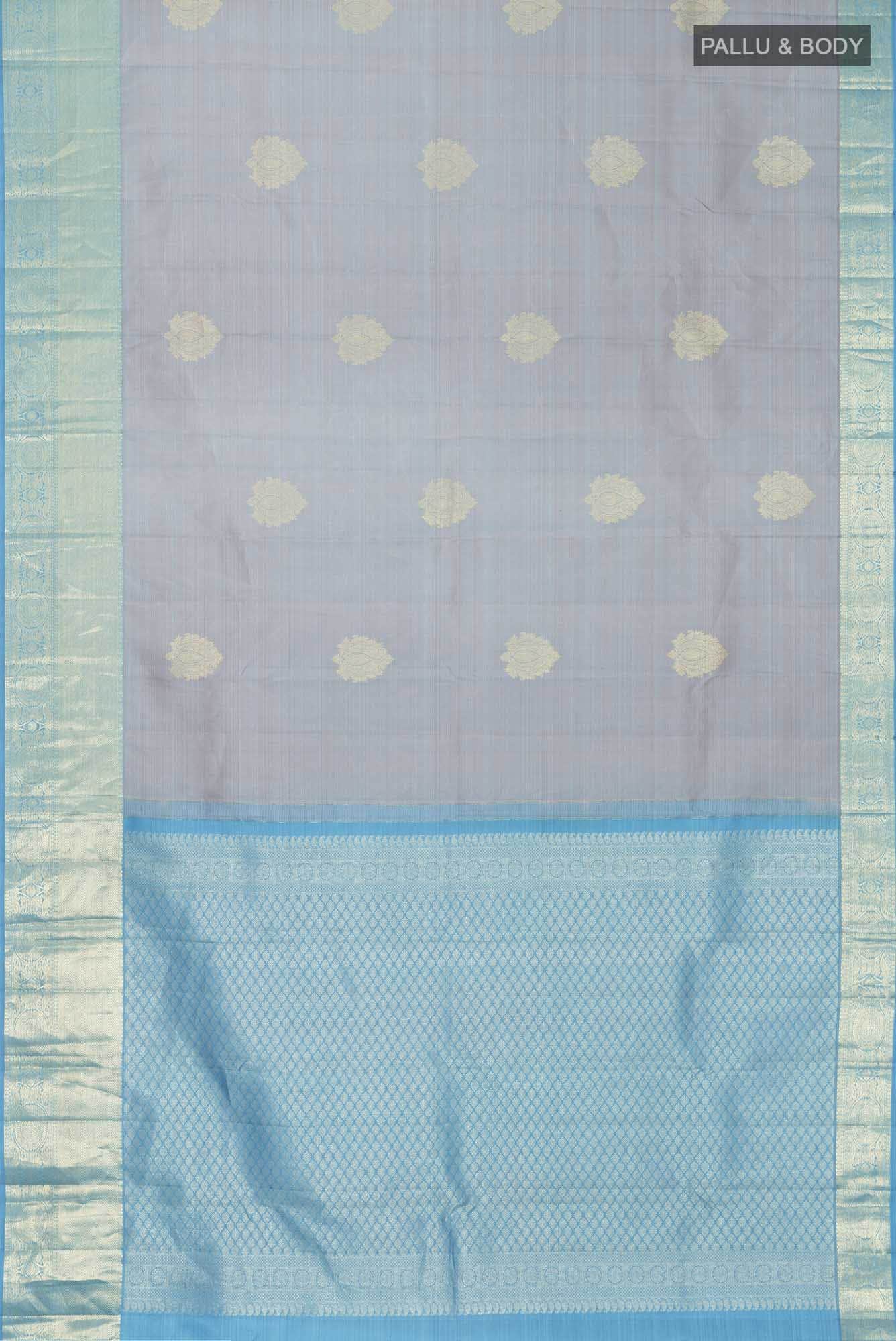 Blue Kanchipuram Silk Saree