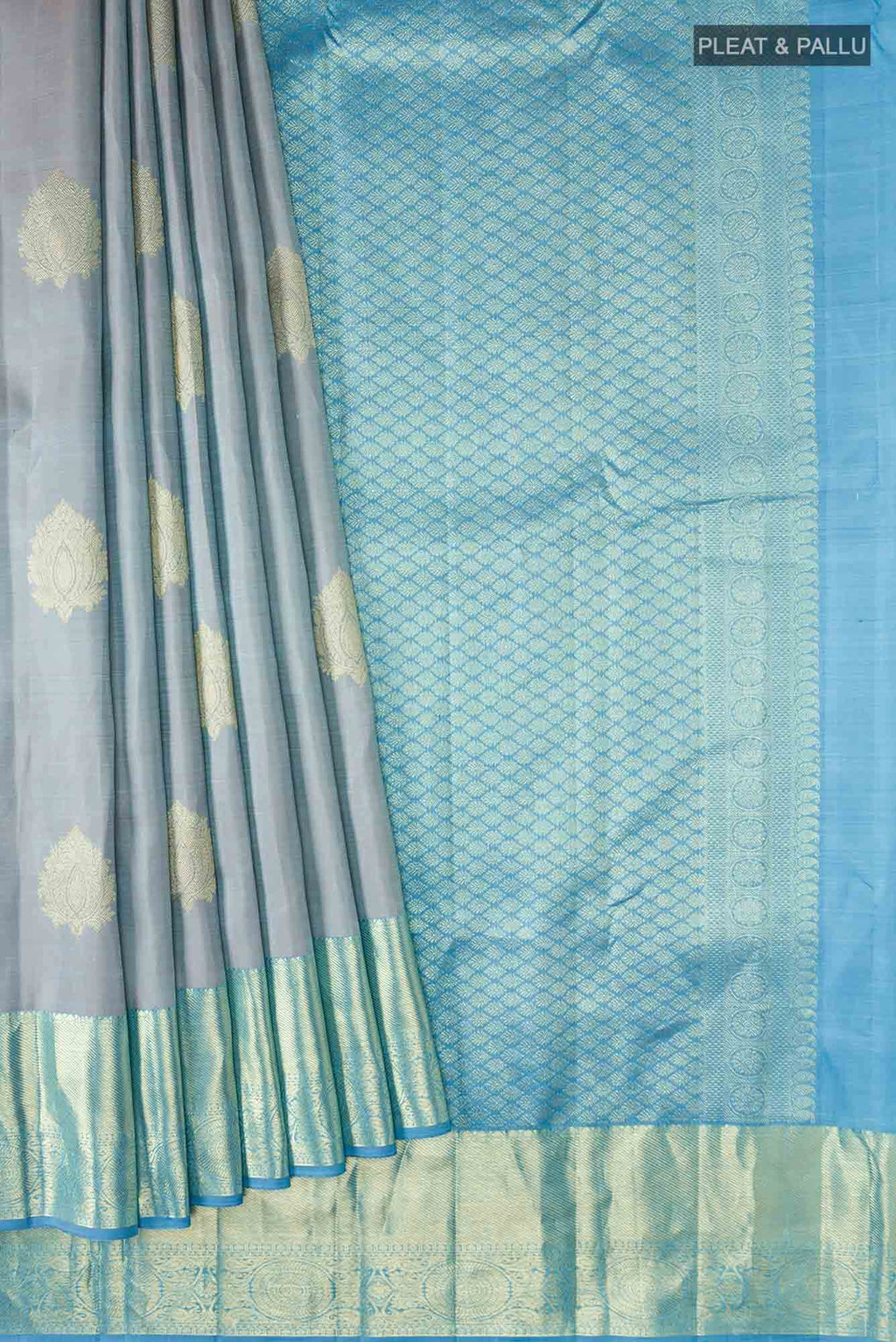 Blue Kanchipuram Silk Saree