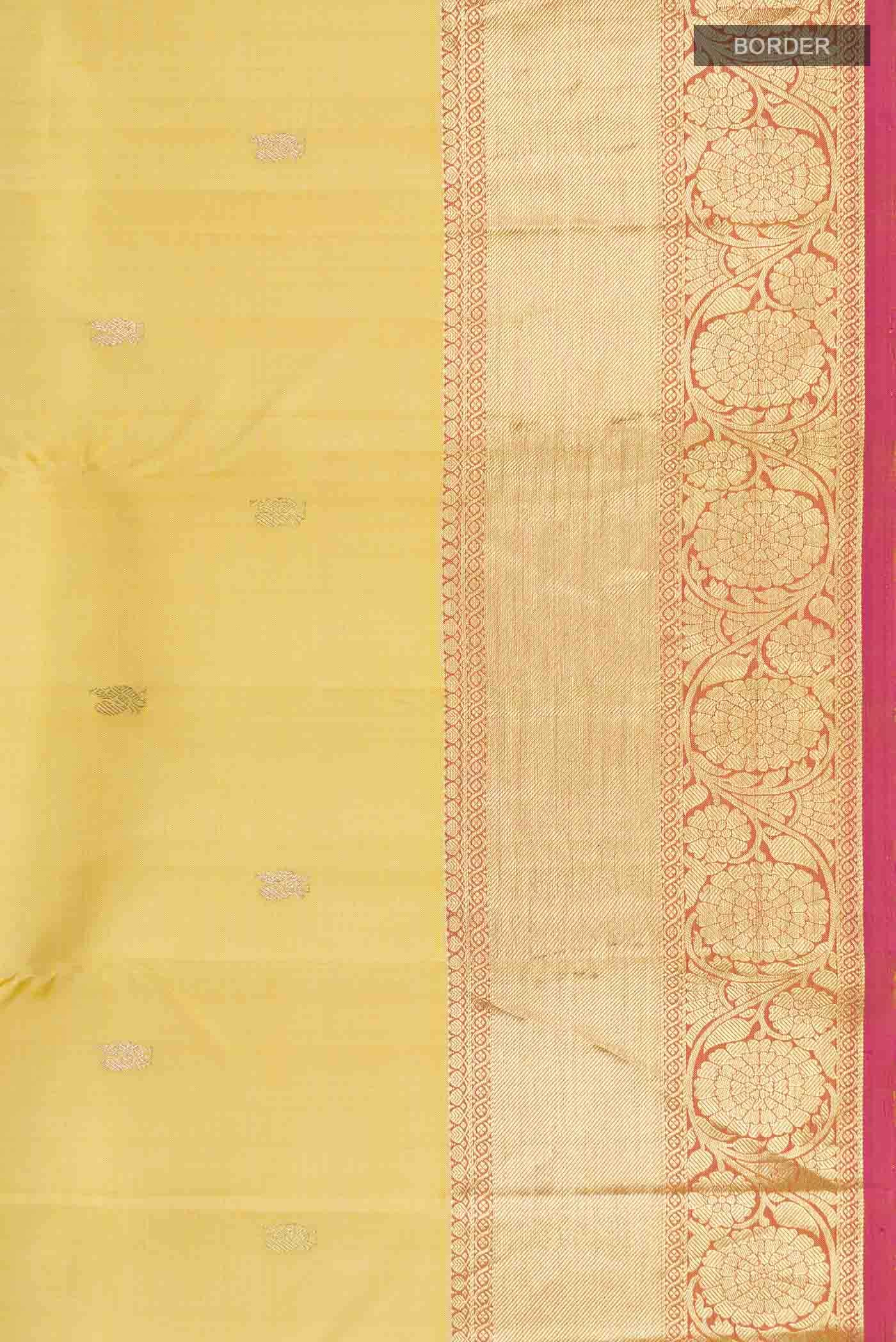 Beige Kanchipuram Silk Saree