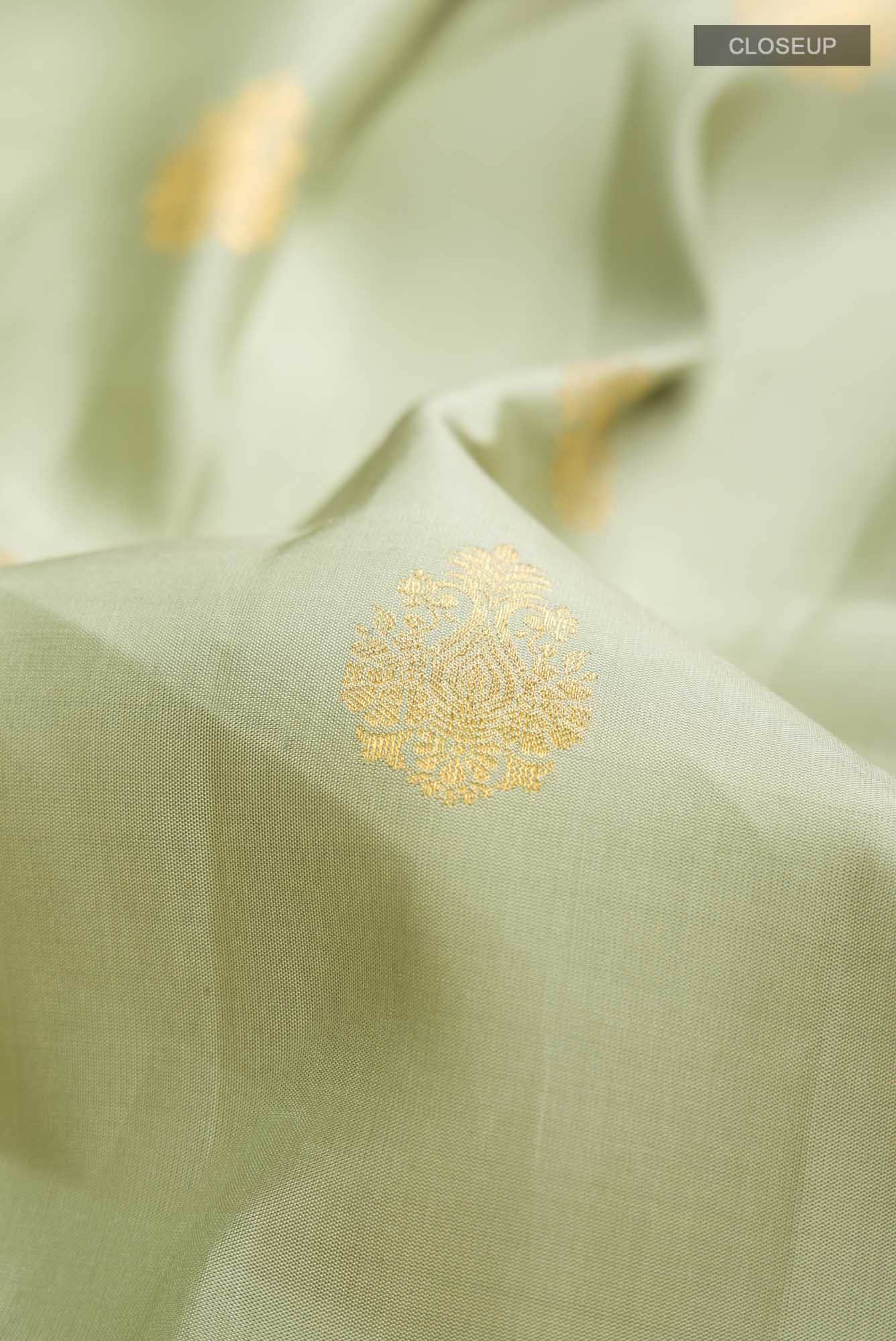 Light Green Kanchipuram Silk Saree
