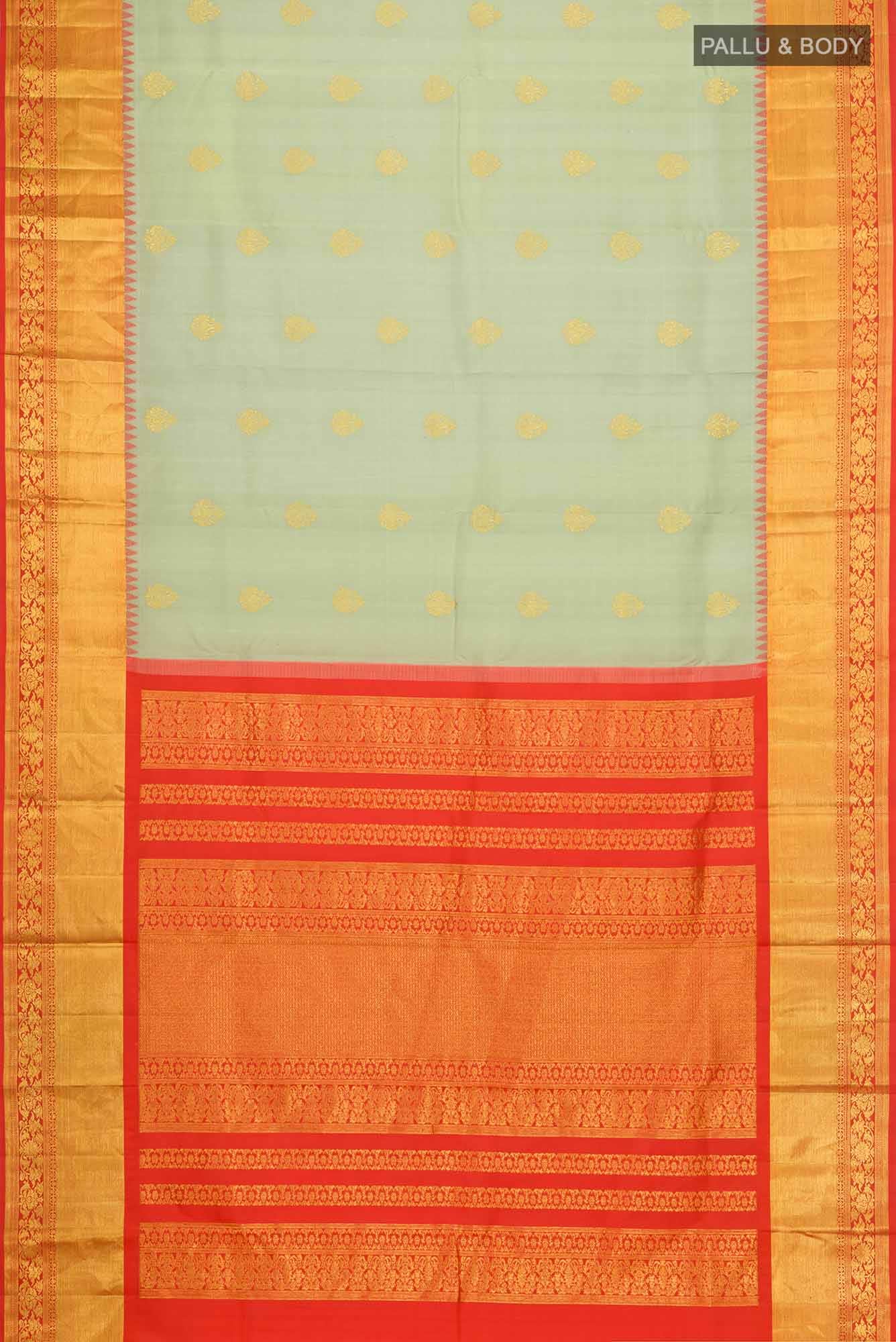 Light Green Kanchipuram Silk Saree