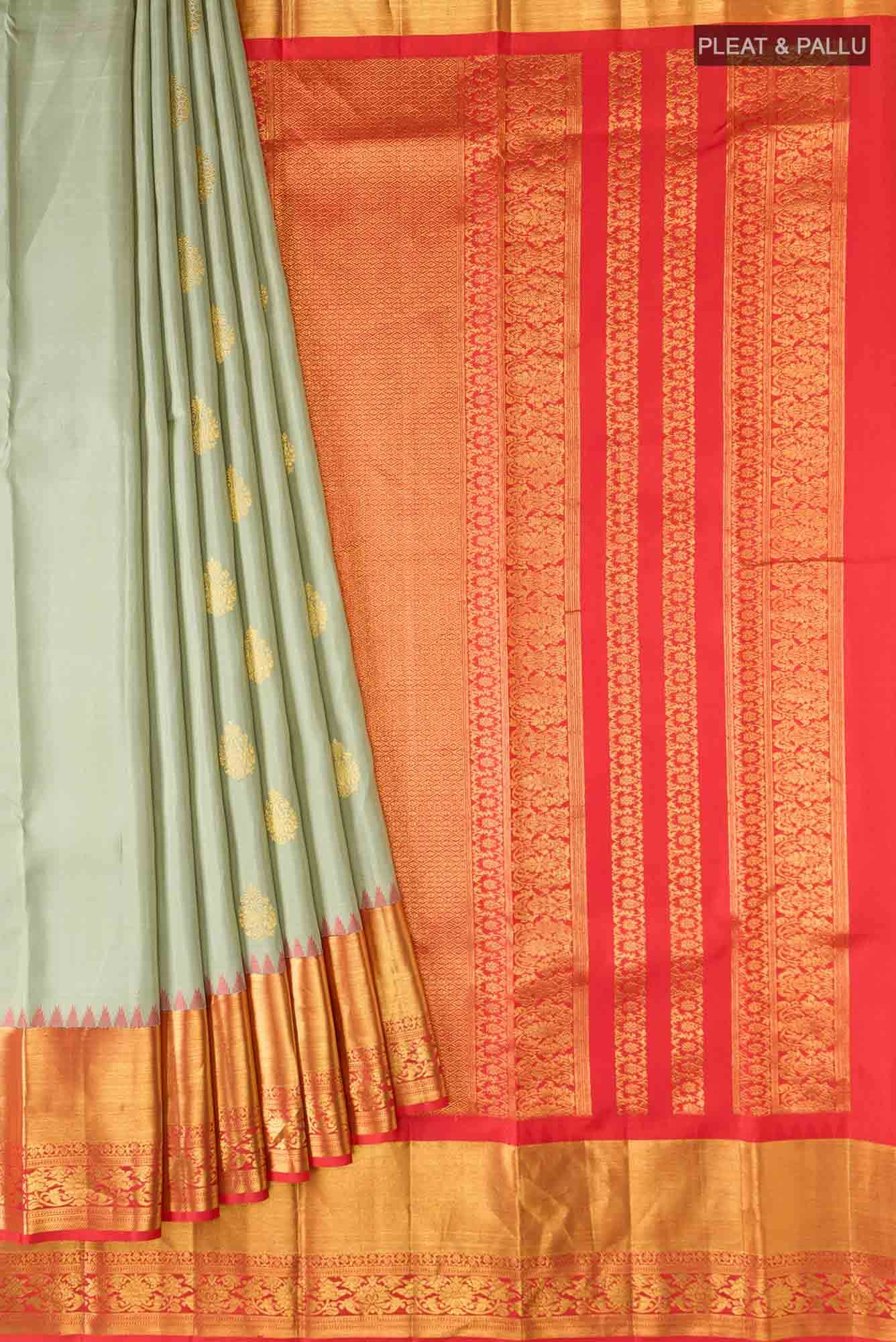 Light Green Kanchipuram Silk Saree