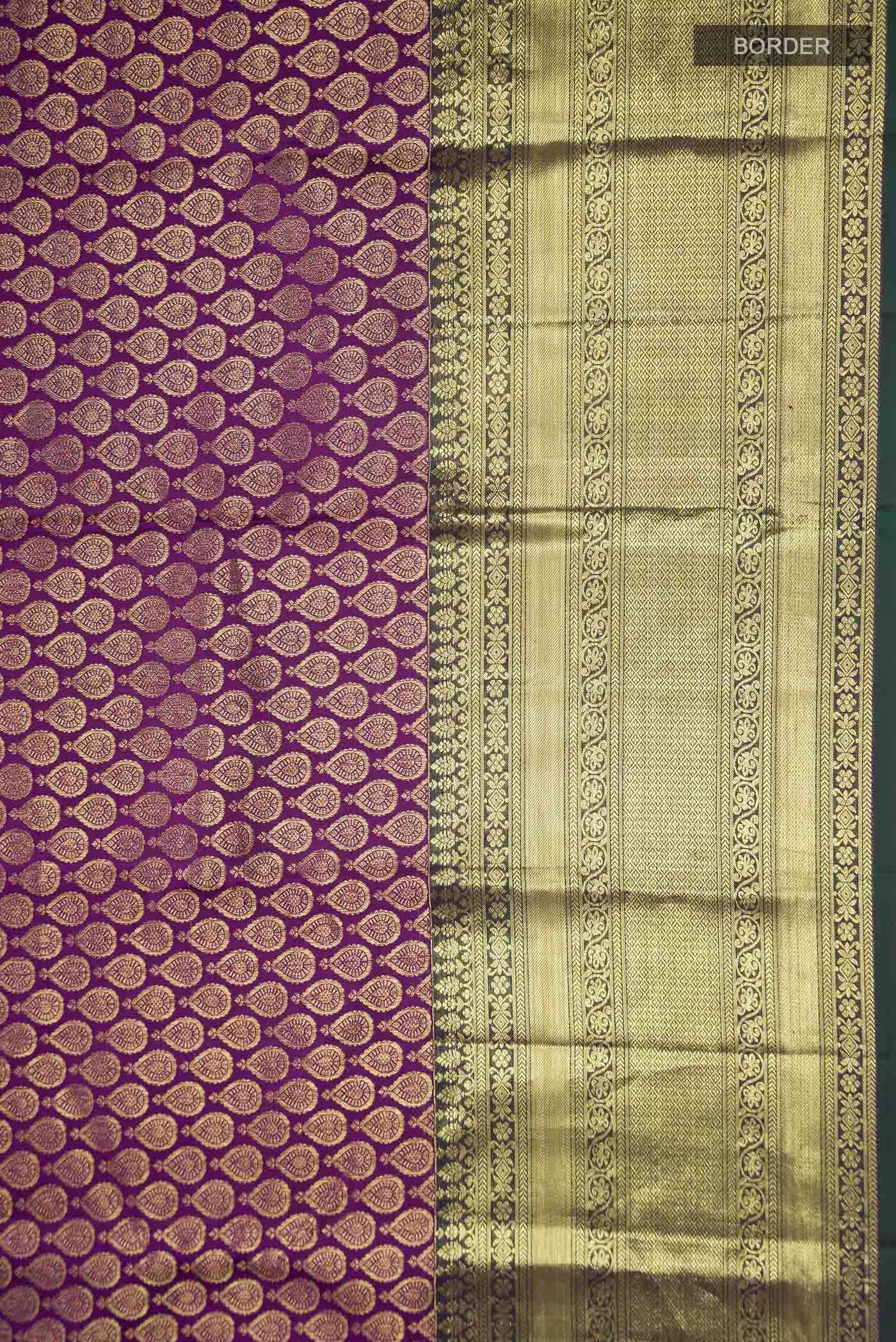 Violet Kanchipuram Silk Saree