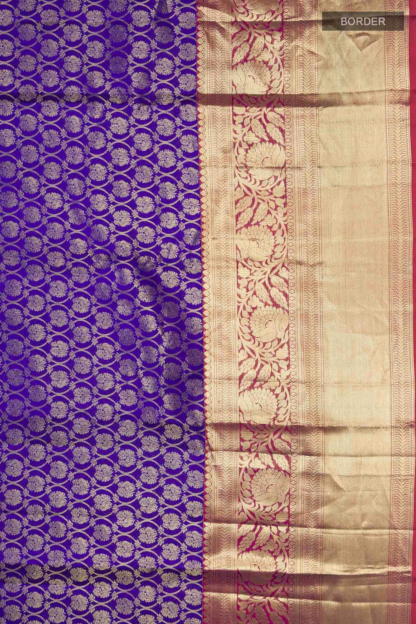 Blue Kanchipuram Silk Saree