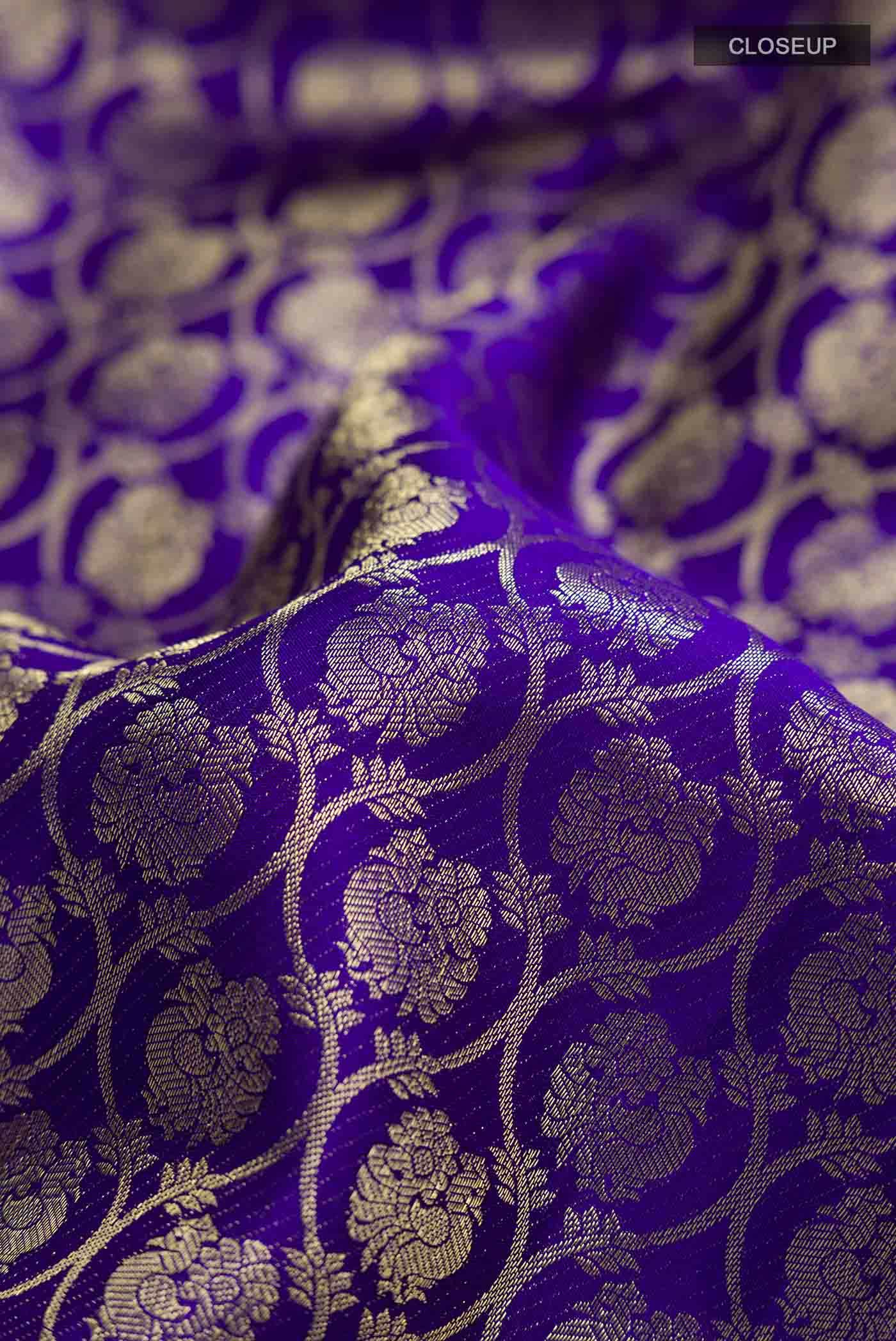 Blue Kanchipuram Silk Saree