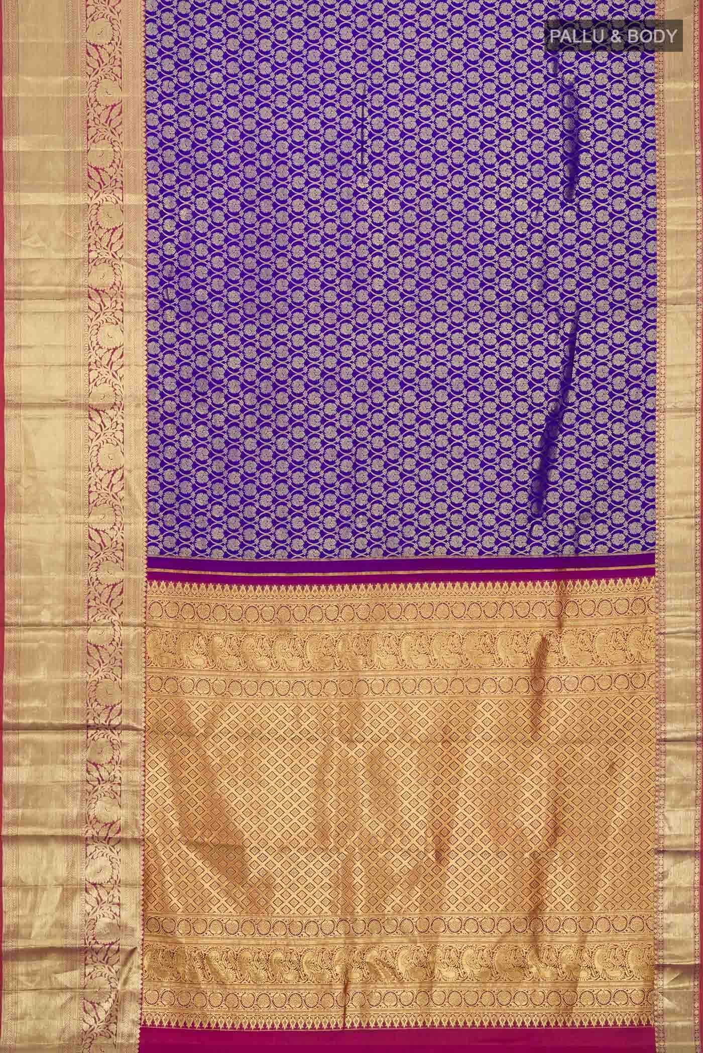 Blue Kanchipuram Silk Saree