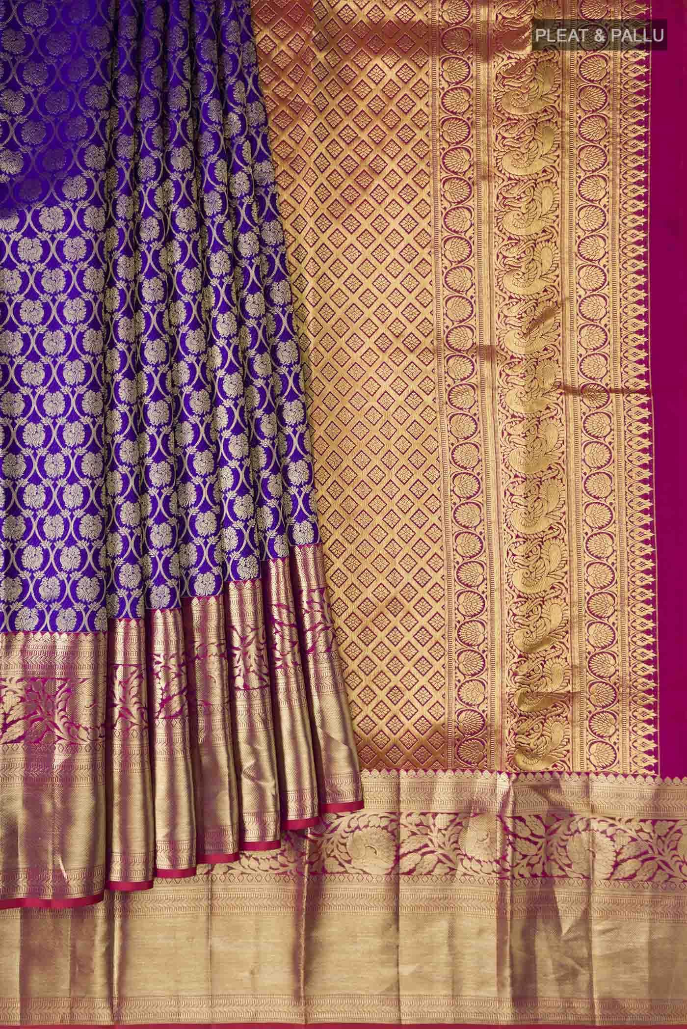 Blue Kanchipuram Silk Saree