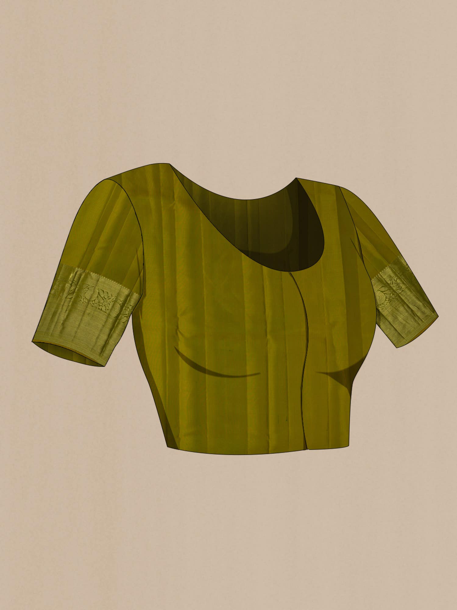 Bottle Green Kanchipuram Silk Saree