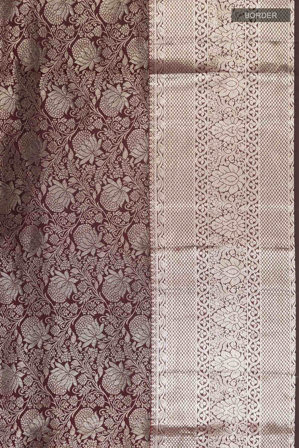 Brown Kanchipuram Silk Saree