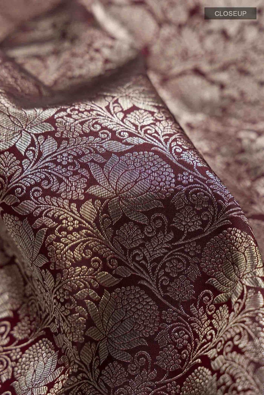 Brown Kanchipuram Silk Saree