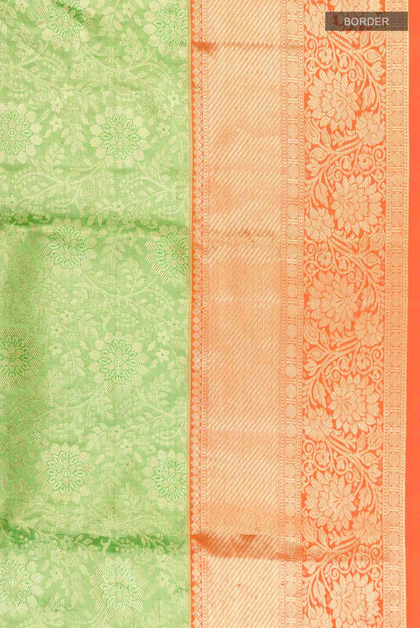 Green Kanchipuram Tissue Silk Saree