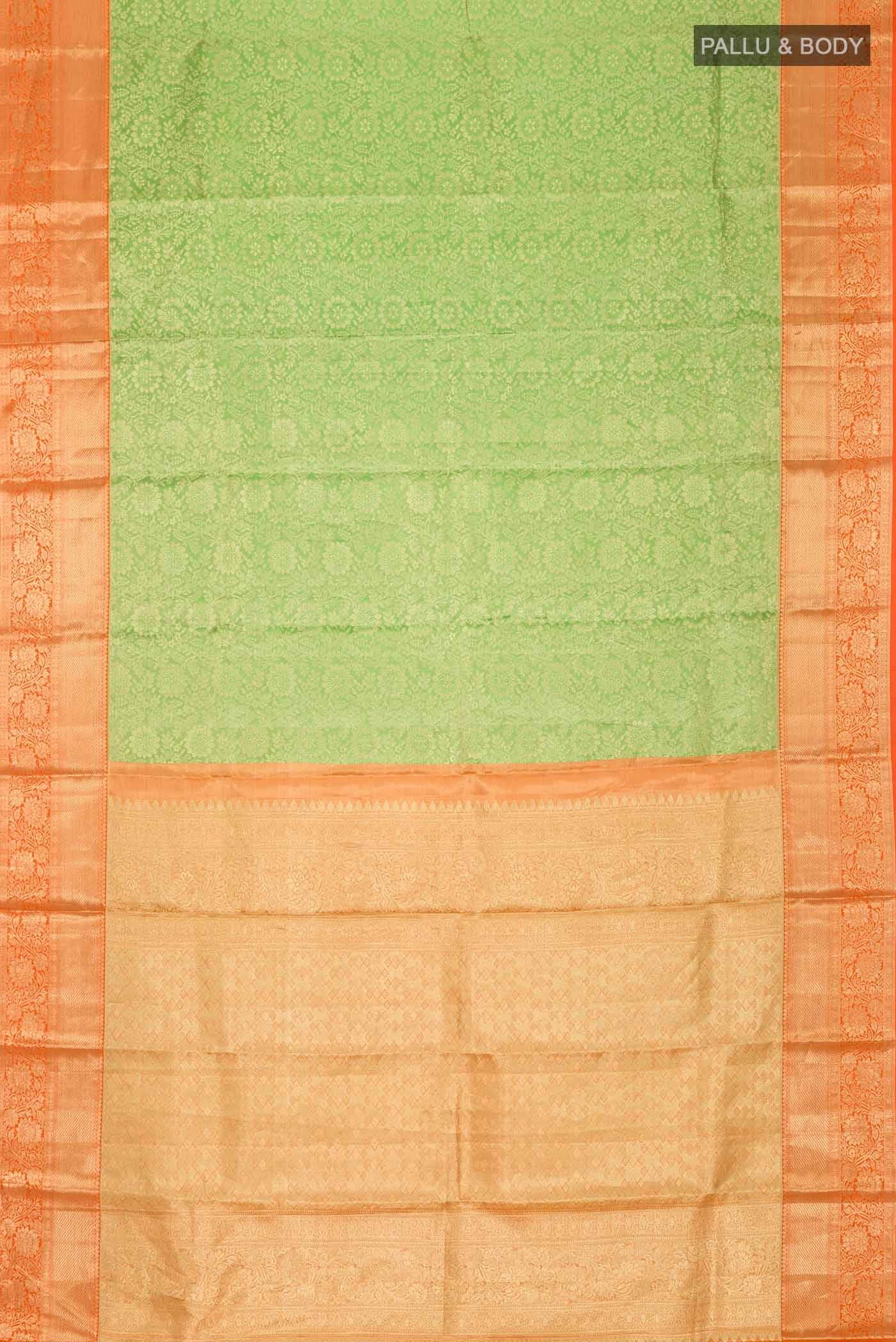Green Kanchipuram Tissue Silk Saree
