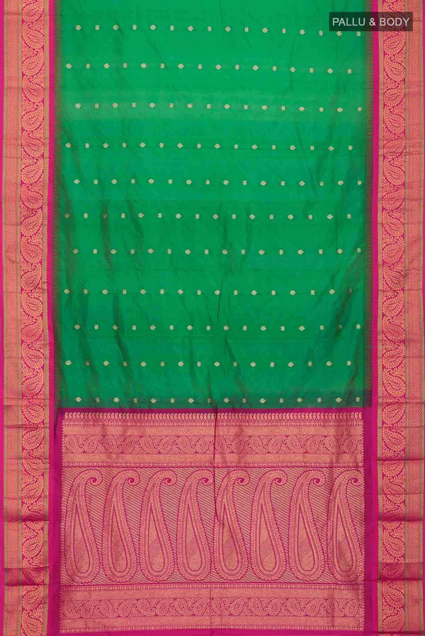 Green Bangalore Silk Saree
