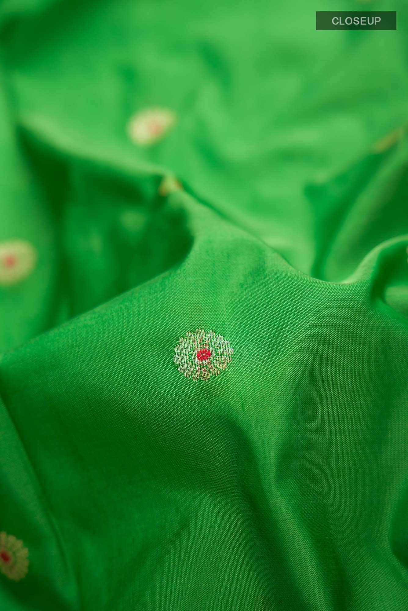 Green Bangalore Silk Saree