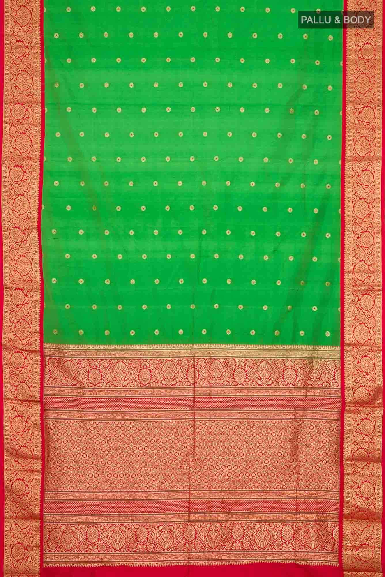 Green Bangalore Silk Saree