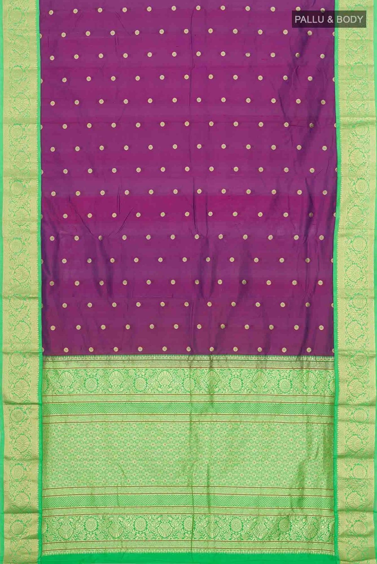 Purple Blended Bangalore Silk Saree