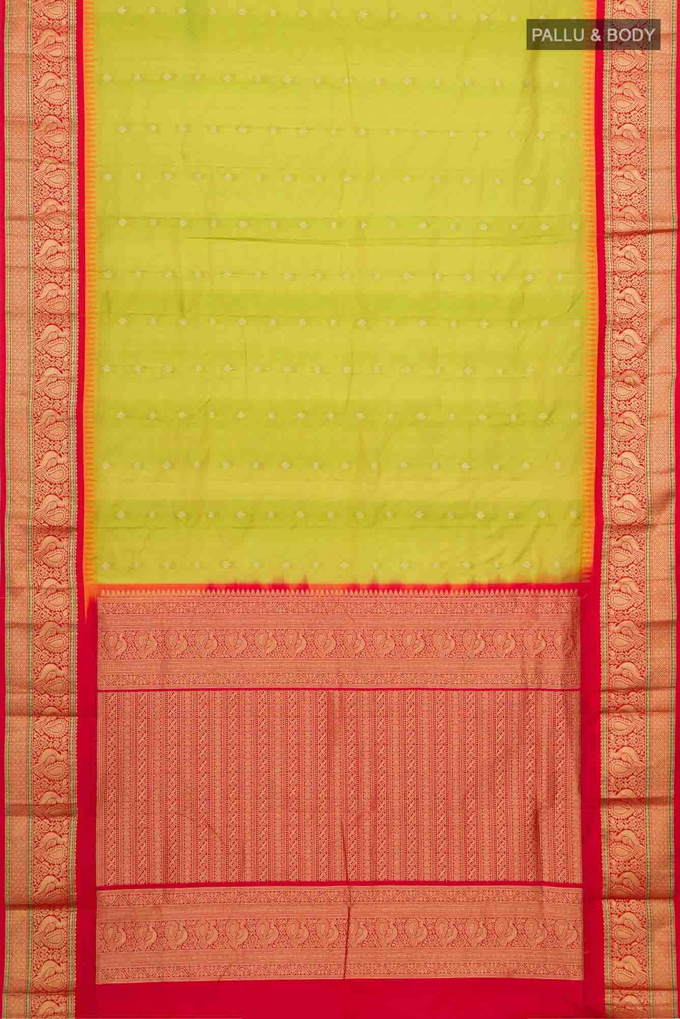 Green Blended Bangalore Silk Saree