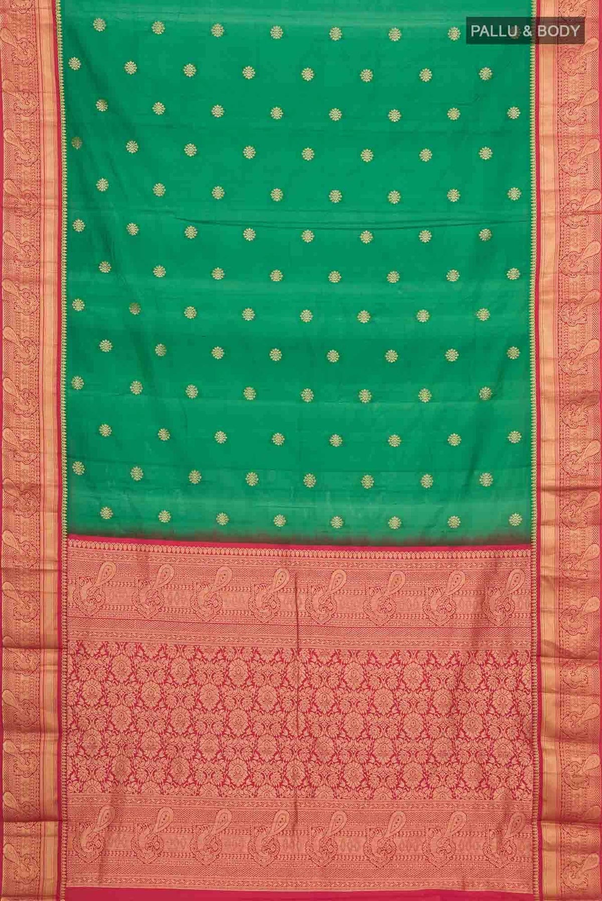 Green Blended Bangalore Silk Saree