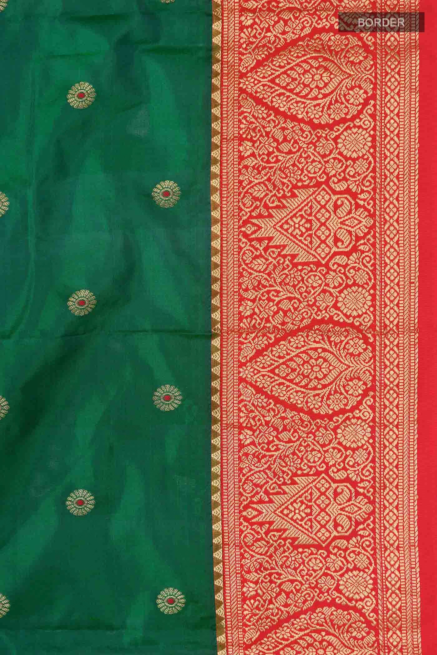 Green Bangalore Silk Saree