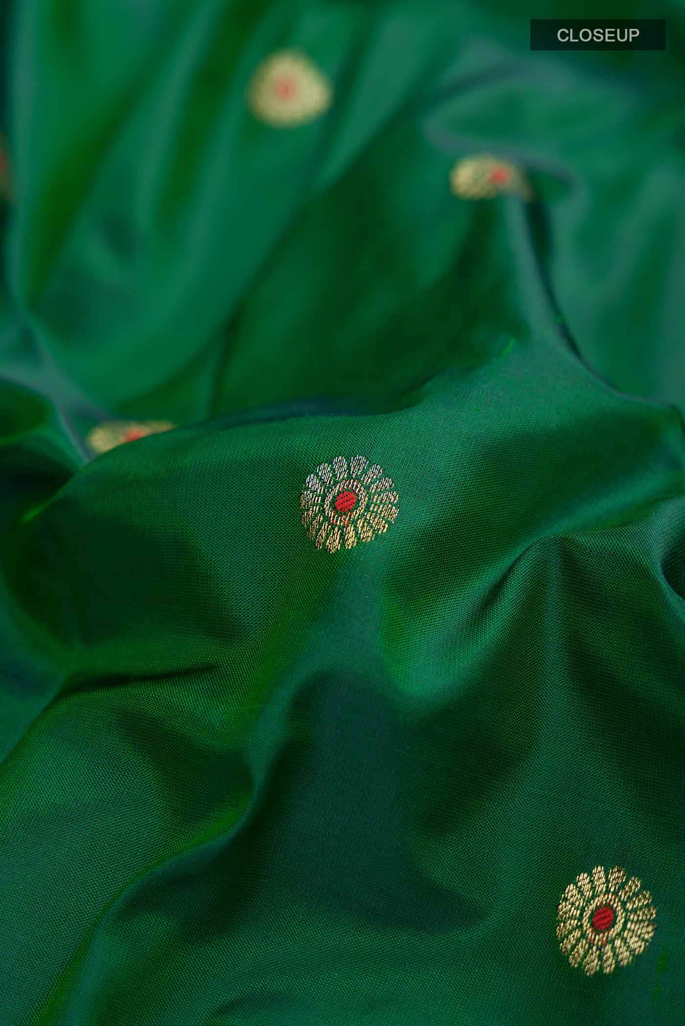 Green Bangalore Silk Saree
