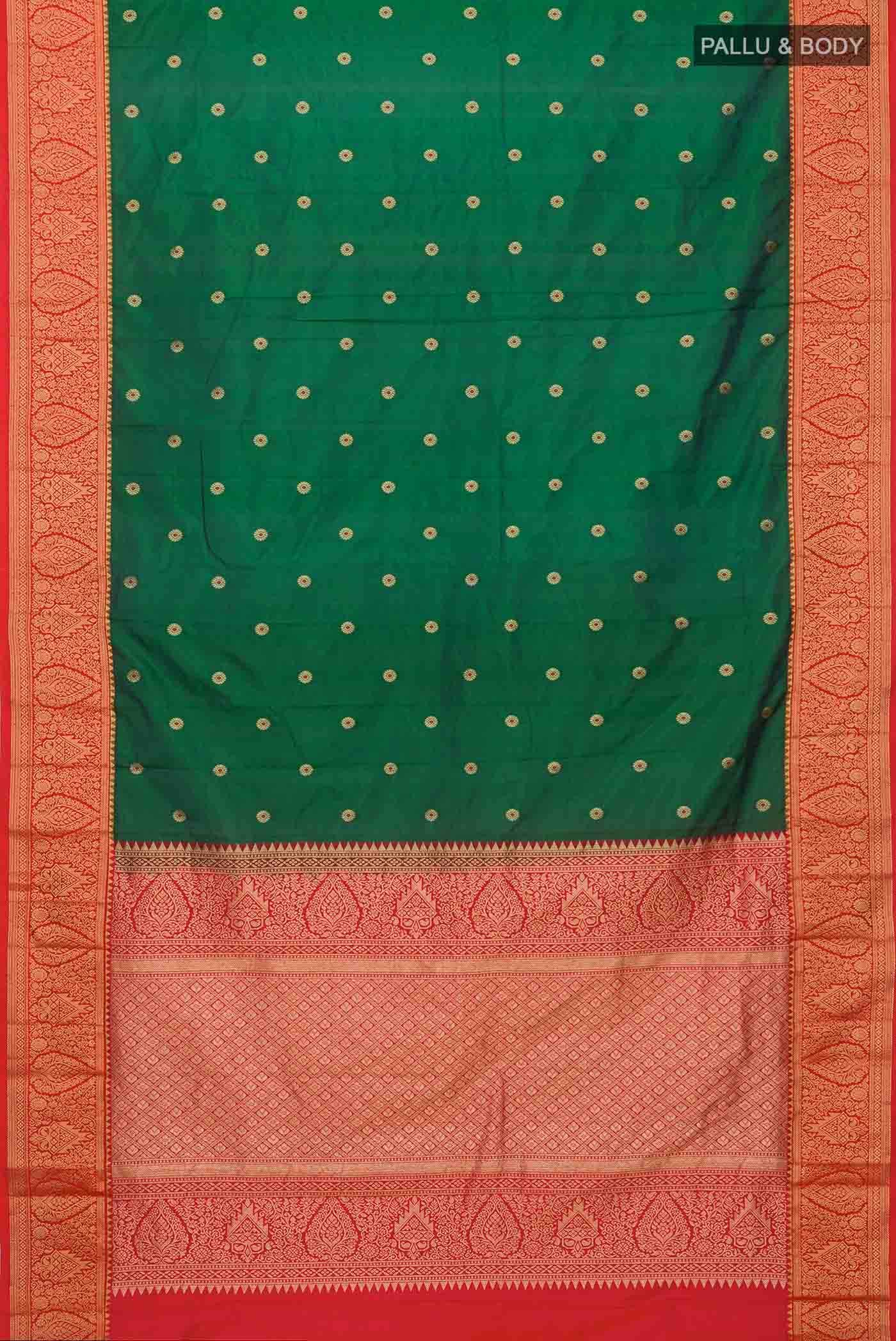 Green Bangalore Silk Saree
