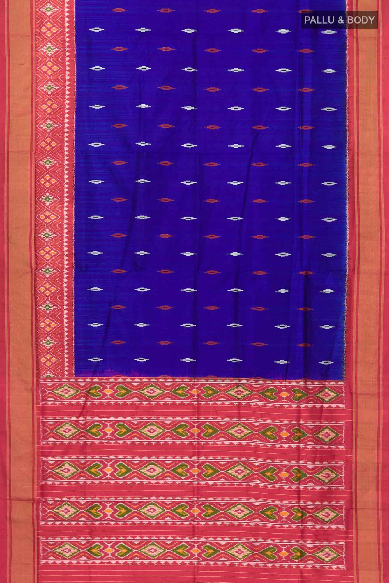 Blue Pochampally Silk Saree
