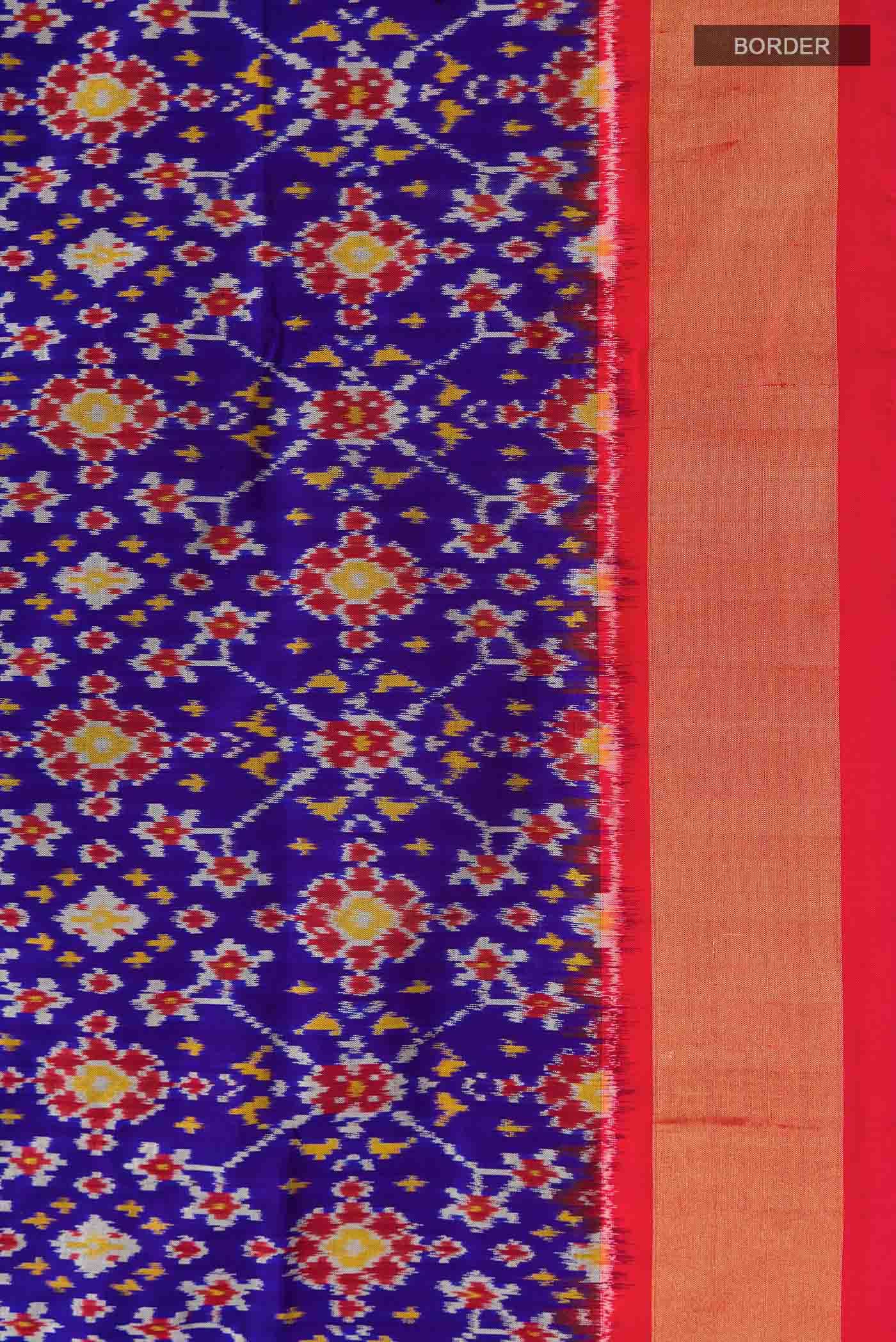 Blue Pochampally Silk Saree