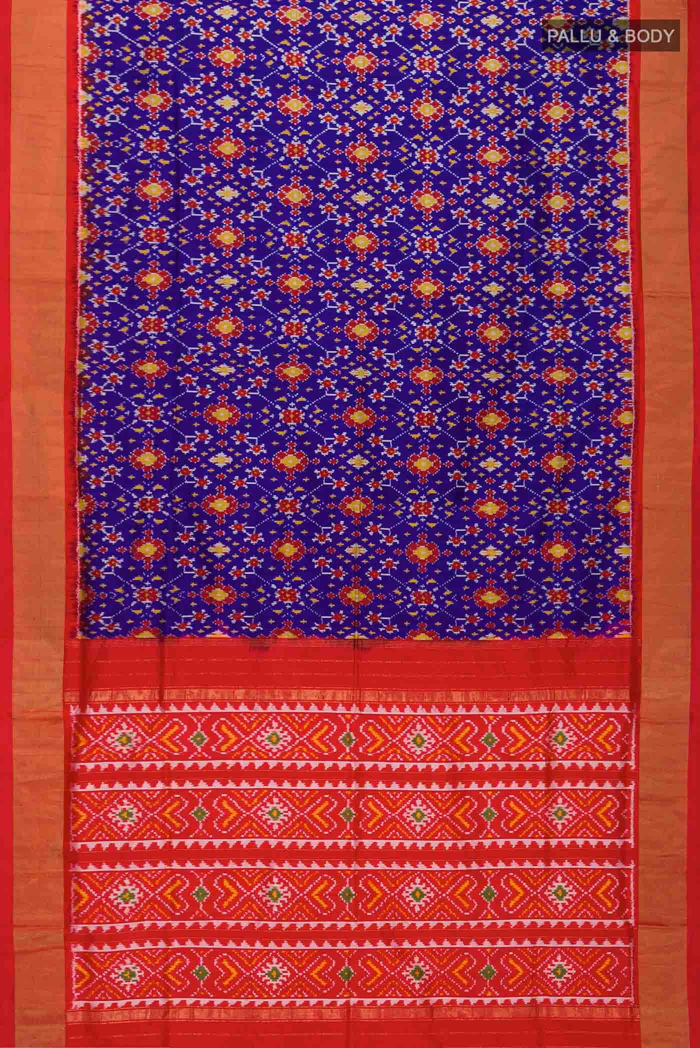 Blue Pochampally Silk Saree