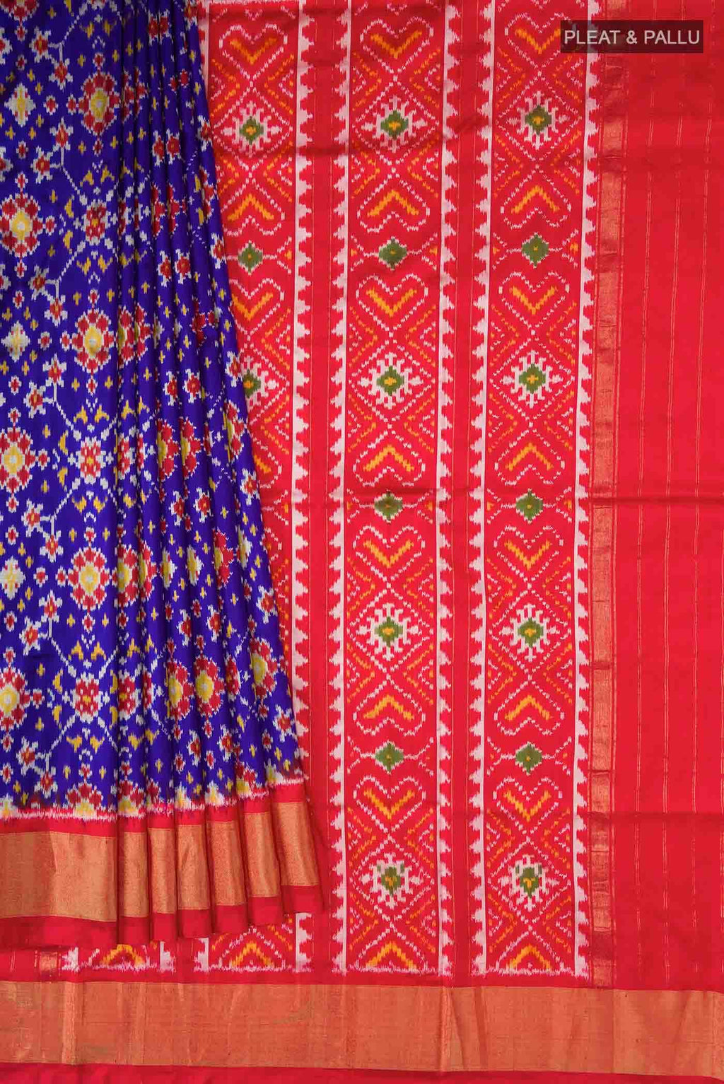 Blue Pochampally Silk Saree