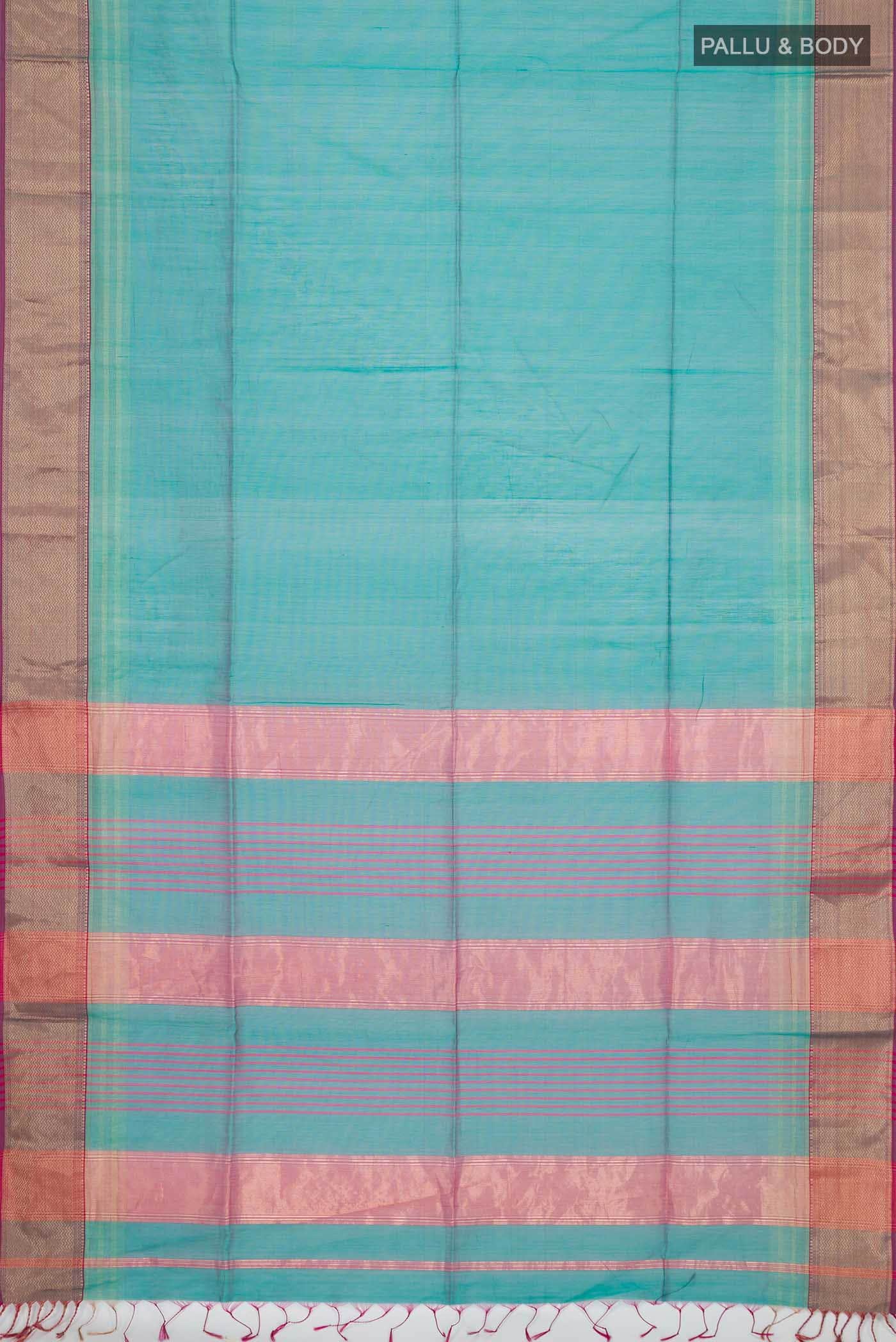 Blue Maheshwari Silk Cotton Saree