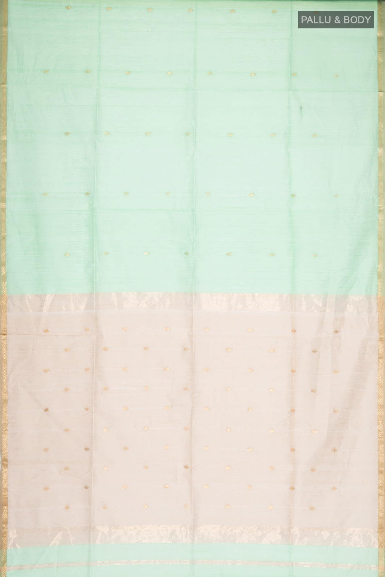 Green Maheshwari Silk Cotton Saree