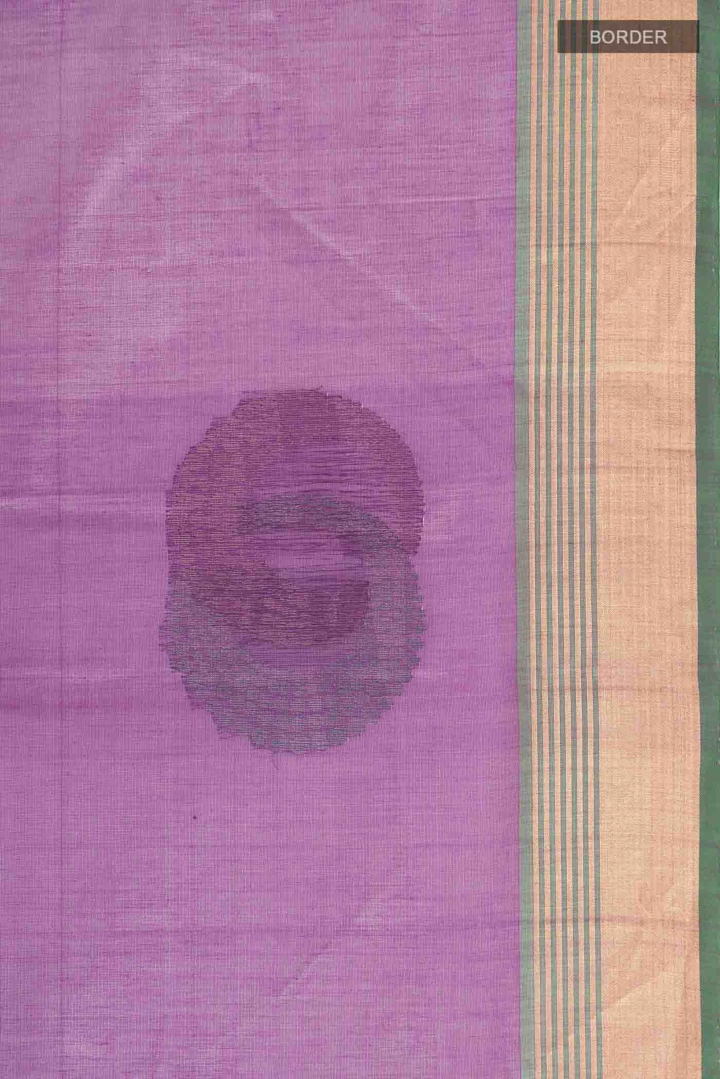 Lavender Silk Cotton Saree