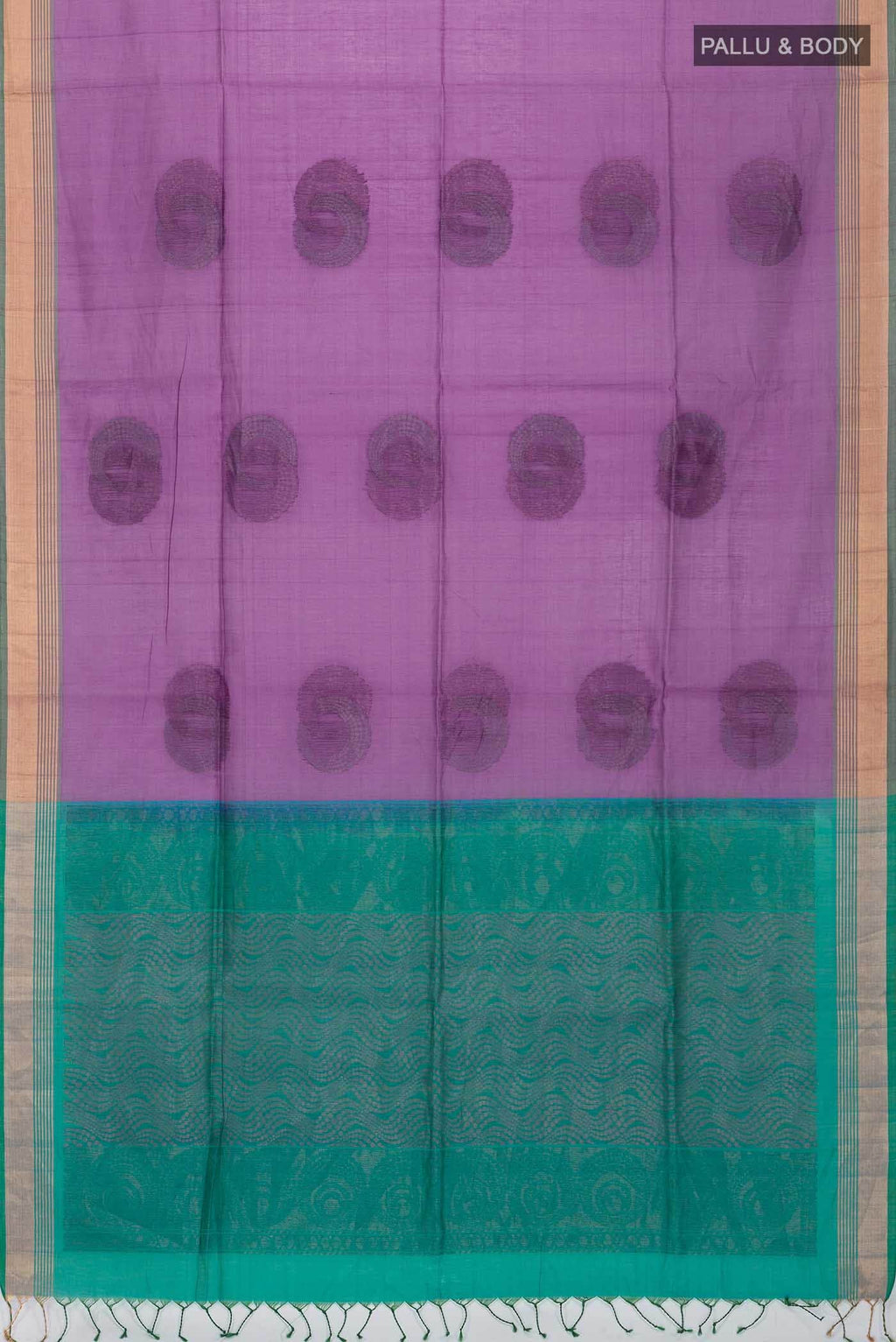 Lavender Silk Cotton Saree