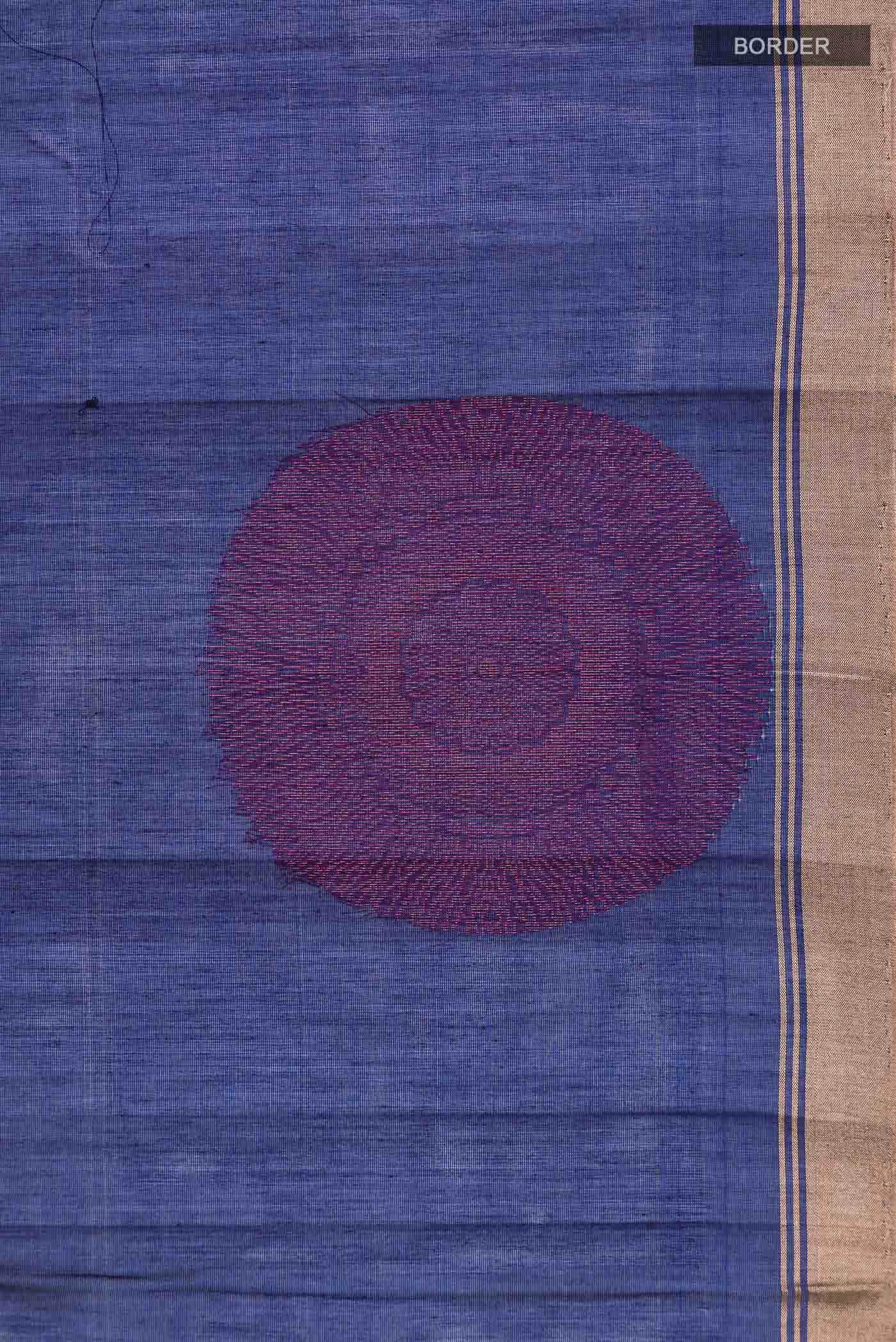 Blue Silk Cotton Saree