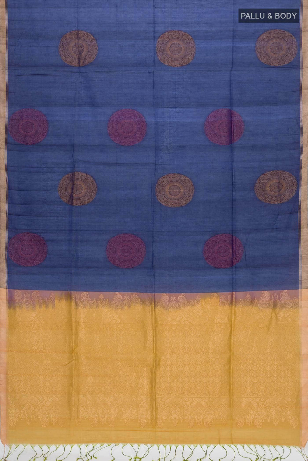 Blue Silk Cotton Saree
