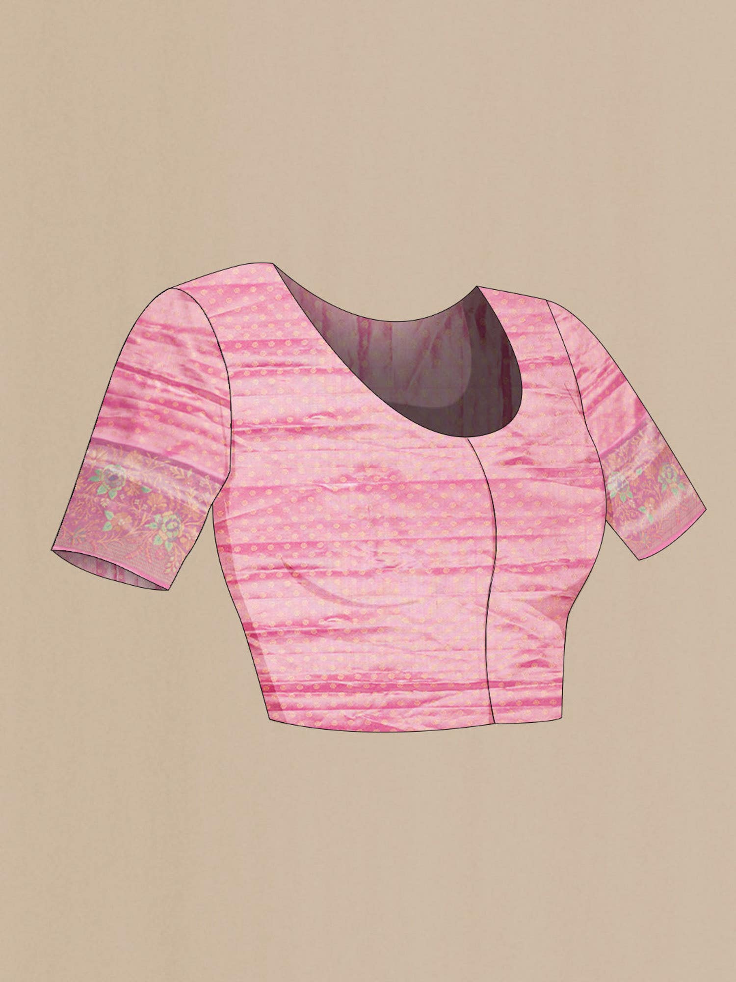 Blue with Gold Dual Tone Kanchipuram Tissue Silk Saree