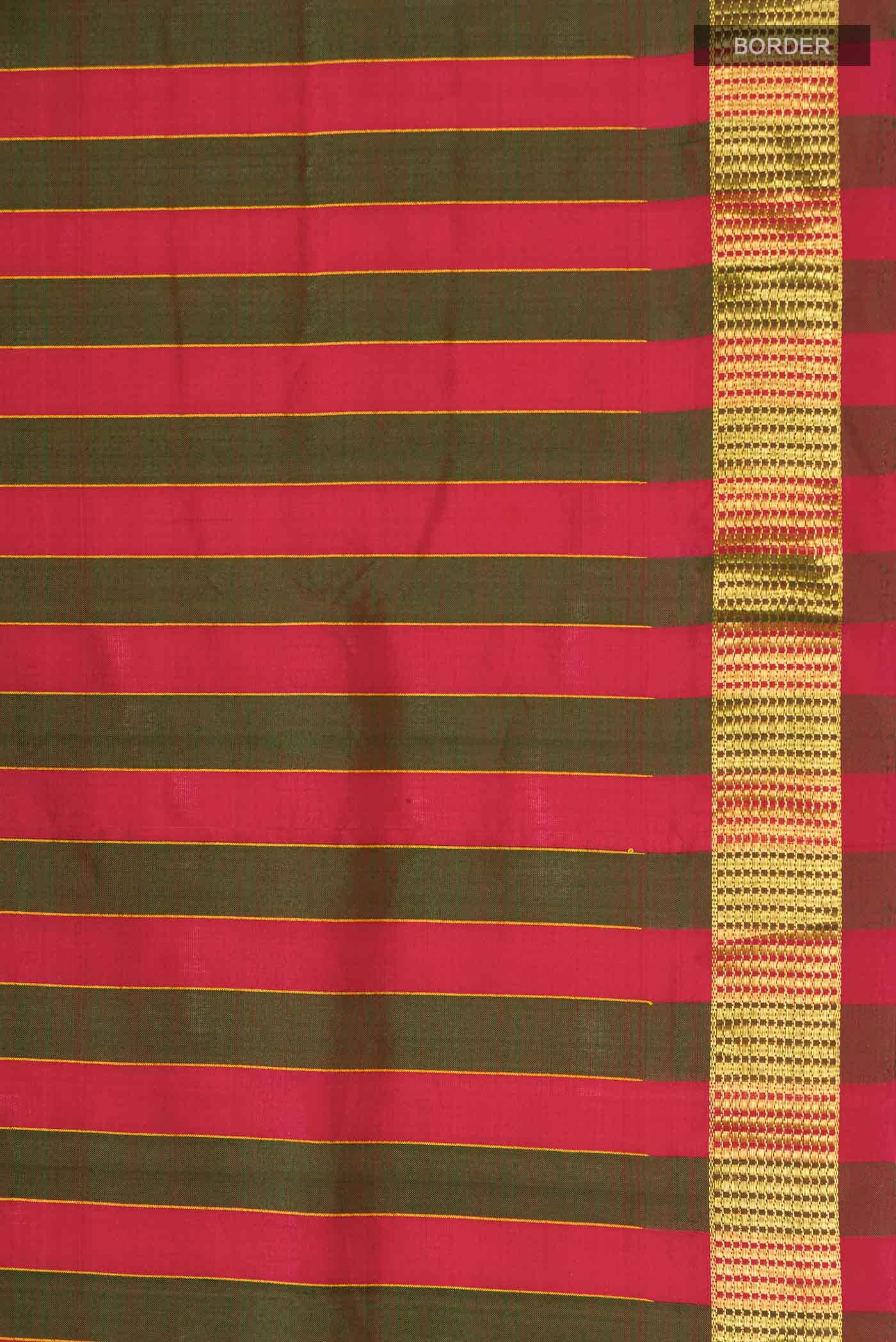 Multi Kanchipuram Silk Nine Yards Saree