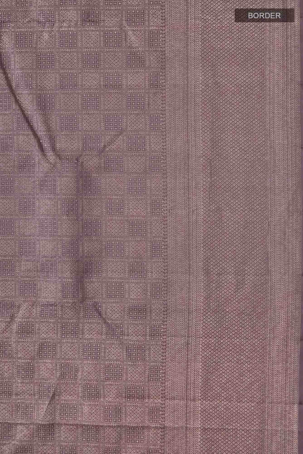 Dark Mauve Kanchipuram Silk Saree