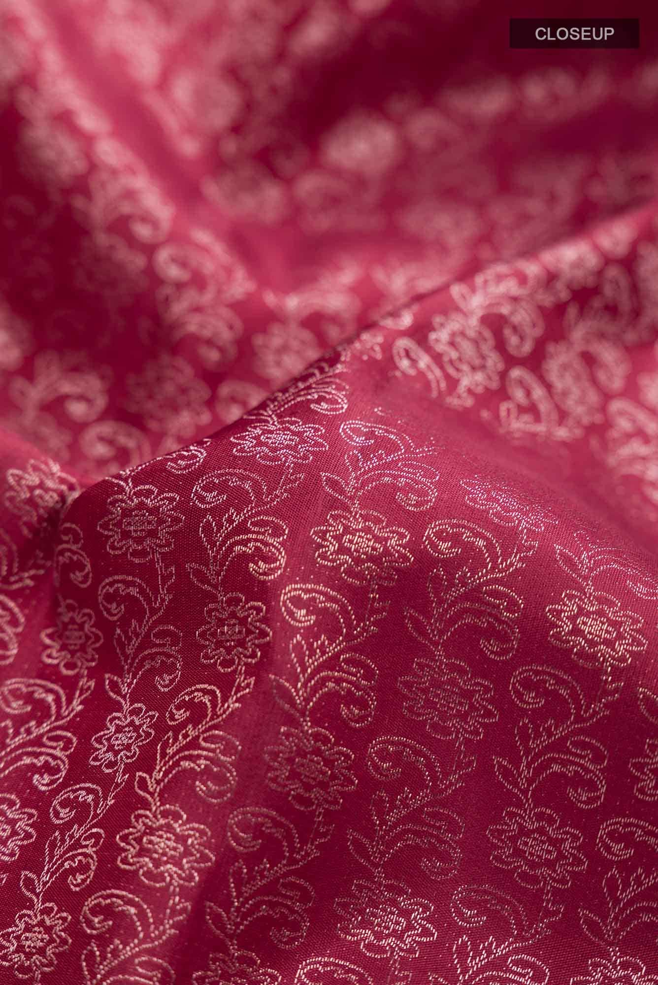 Maroon Kanchipuram Silk Saree